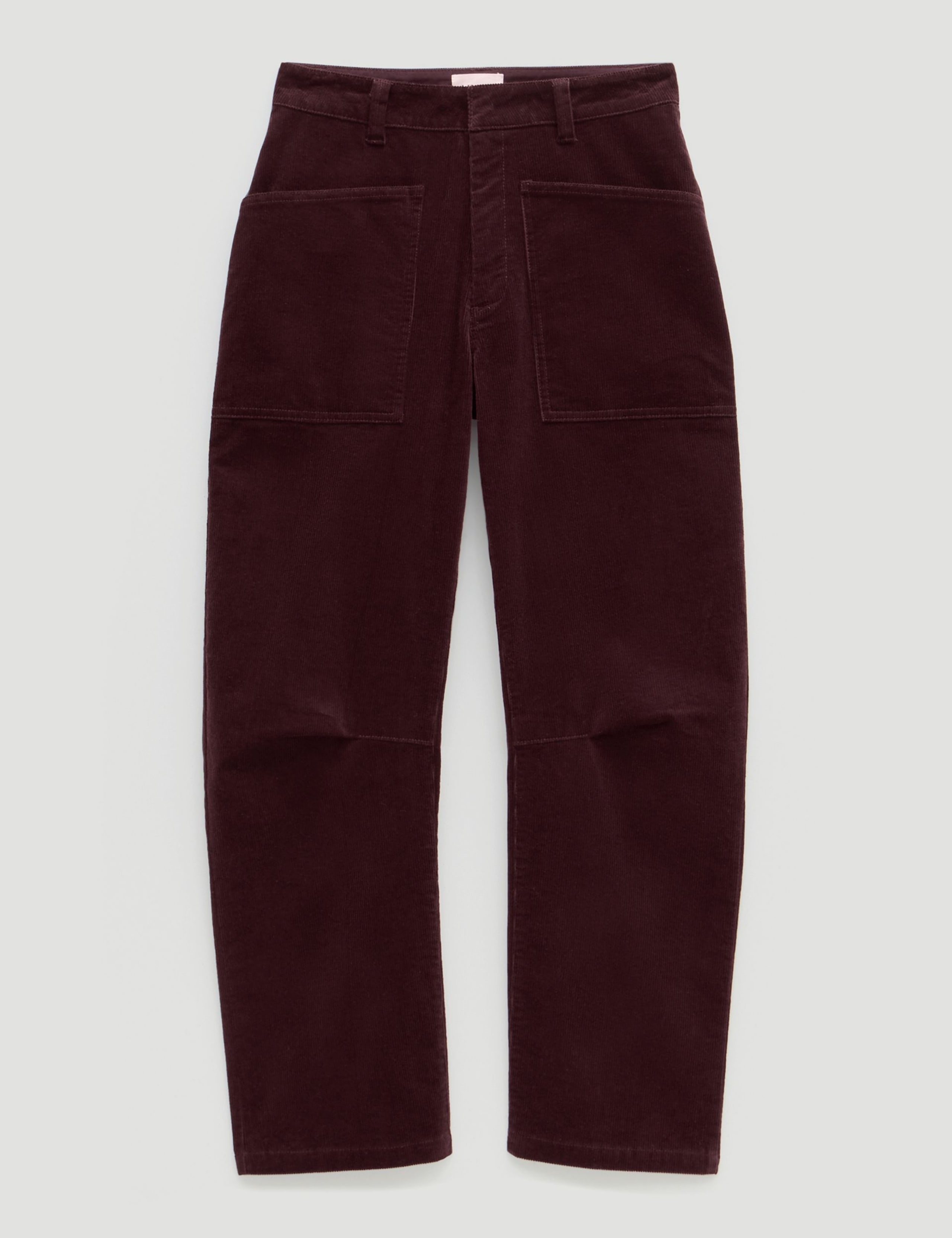 Cord Barrel Leg Ankle Grazer Trousers 2 of 4
