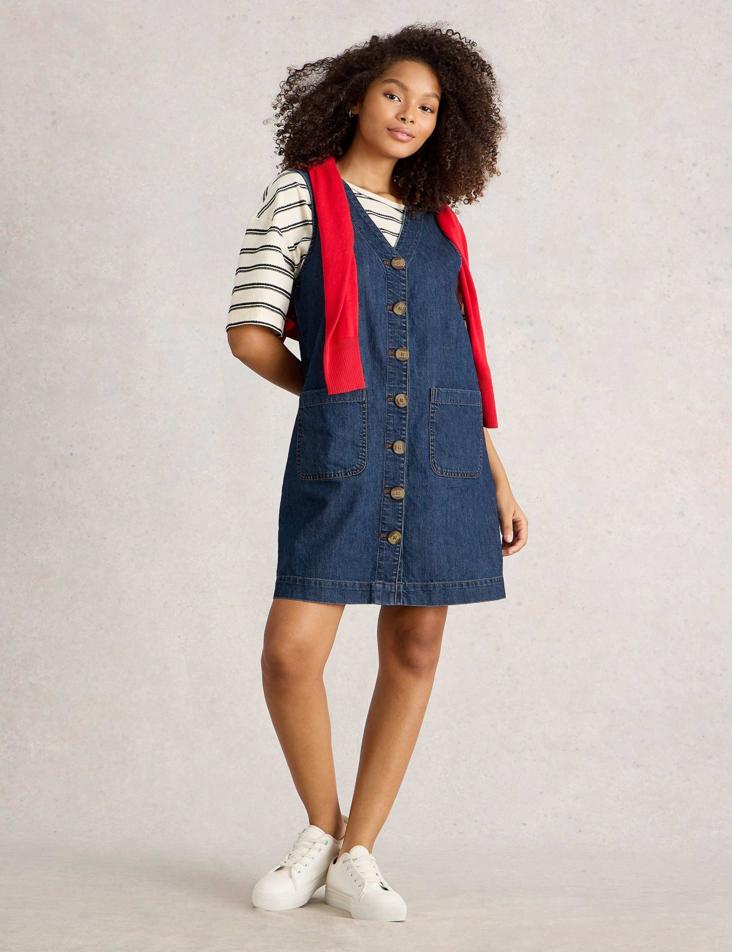 Rose Denim Pinny 1 of 6