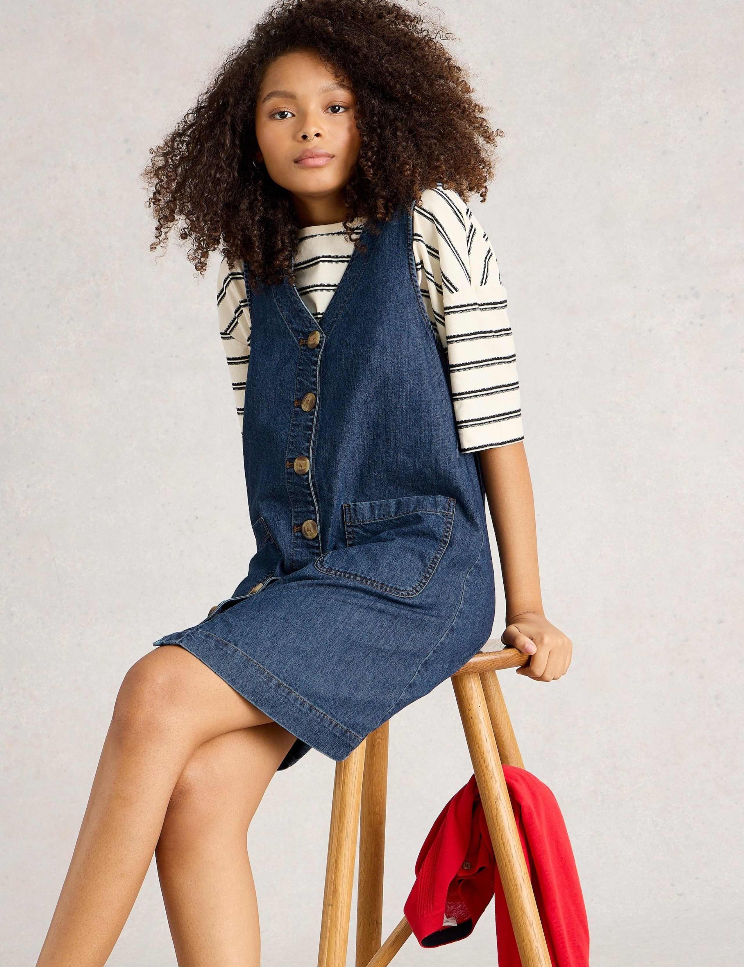 Rose Denim Pinny 6 of 6