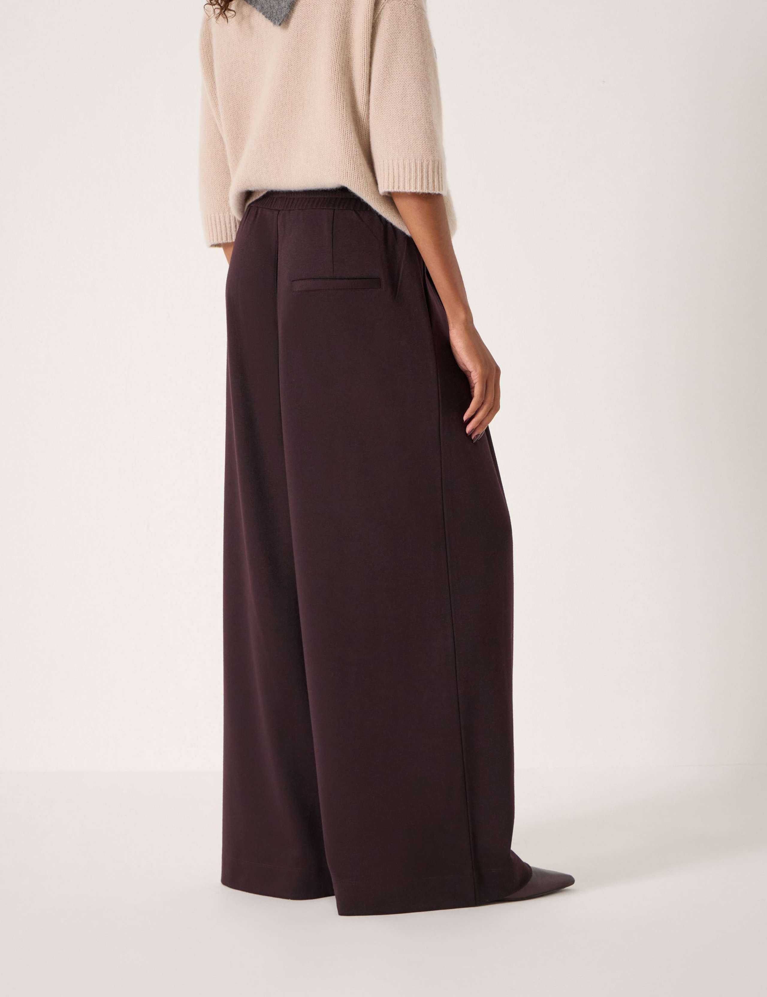 Elasticated Waist Wide Leg Trousers 4 of 5