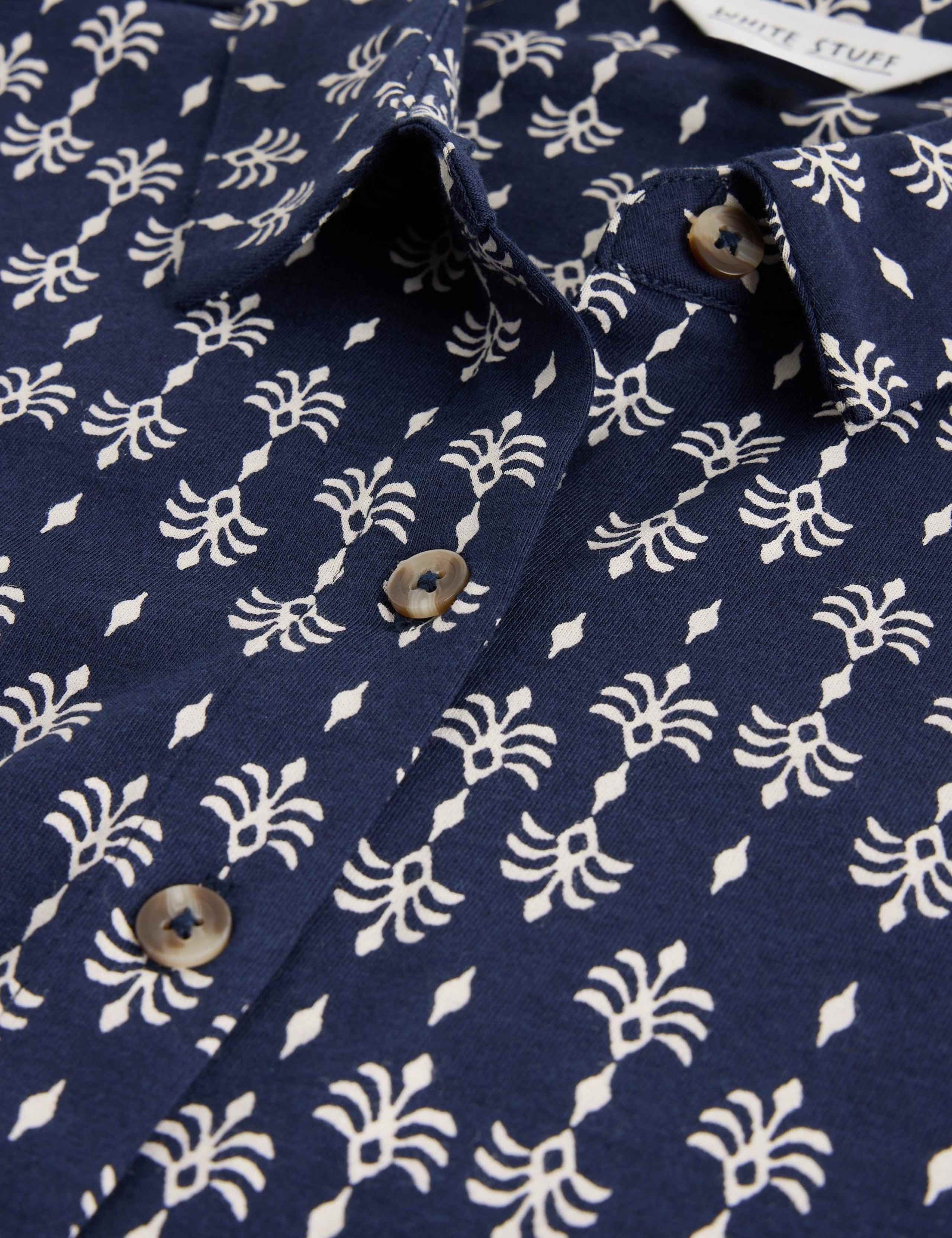 Cotton Modal Printed Midi Shirt Dress 6 of 6