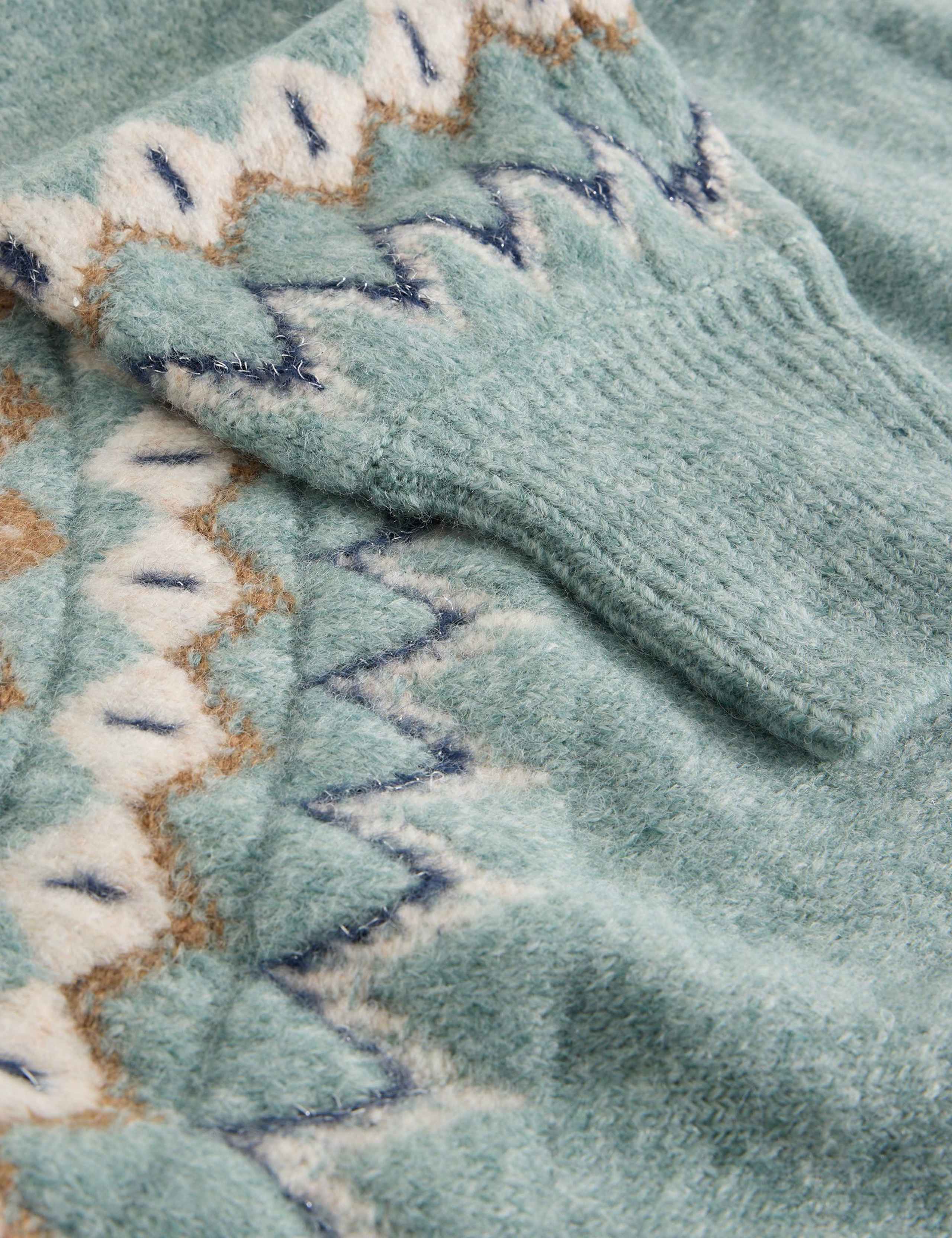 Fair Isle Crew Neck Jumper with Wool 4 of 6