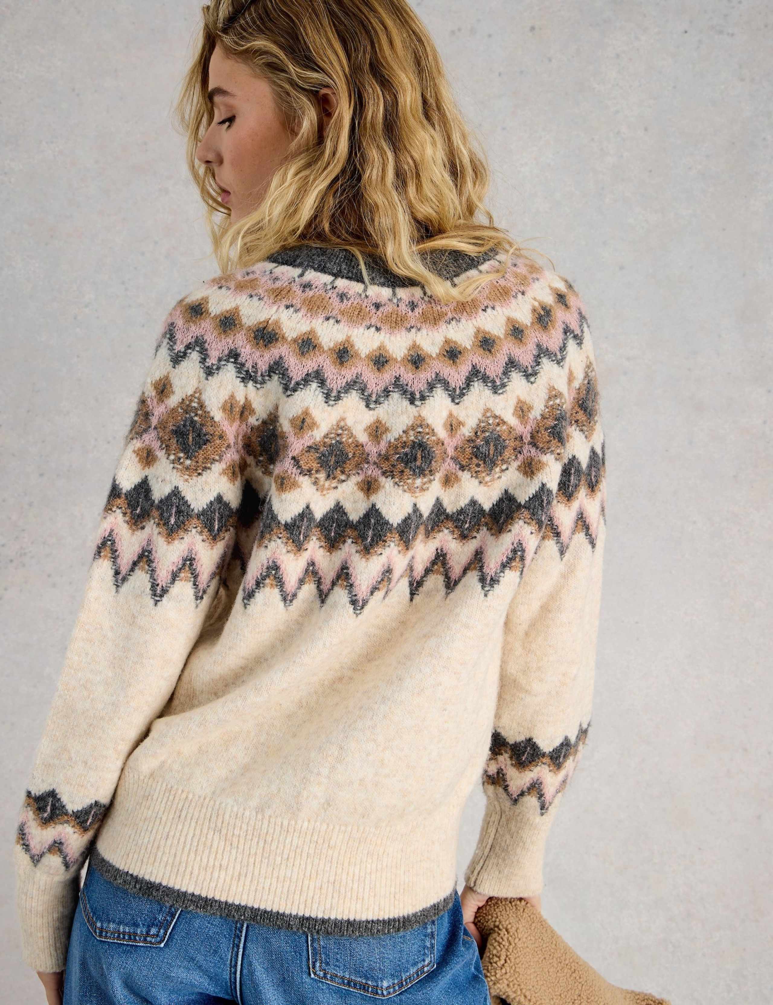 Fair Isle Crew Neck Jumper with Wool 4 of 6