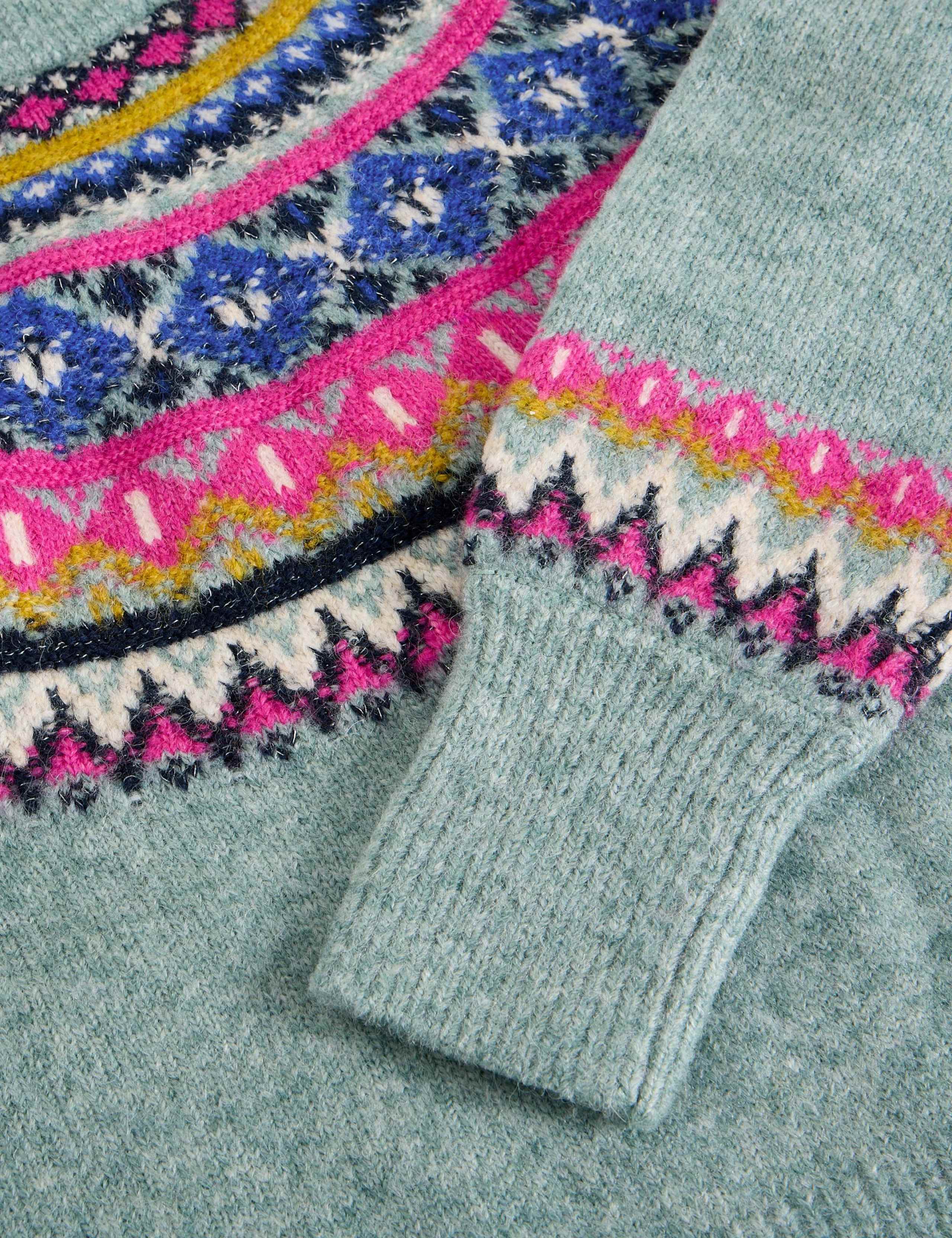 Fair Isle Crew Neck Jumper with Wool 4 of 6