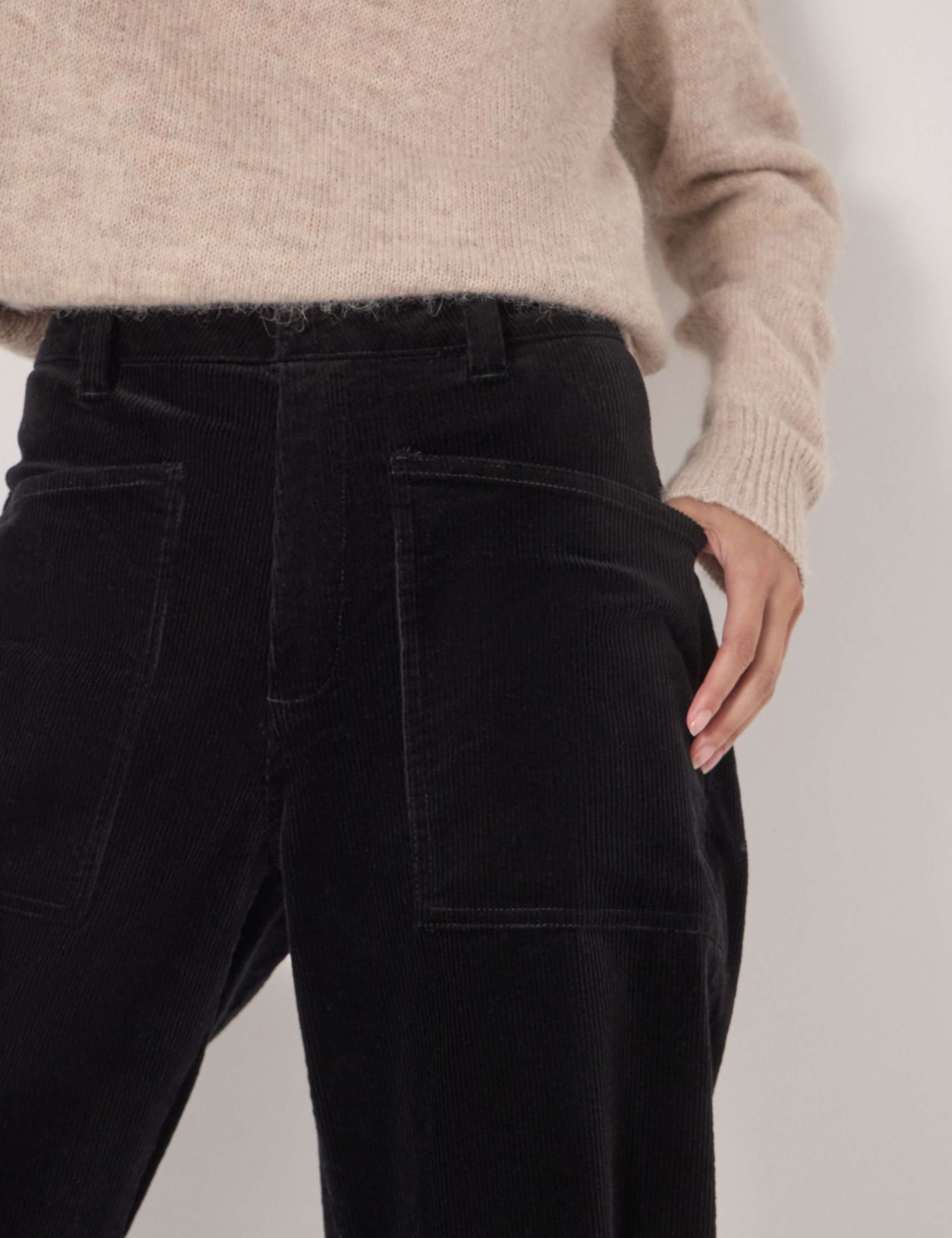Cord Barrel Leg Ankle Grazer Trousers 5 of 5