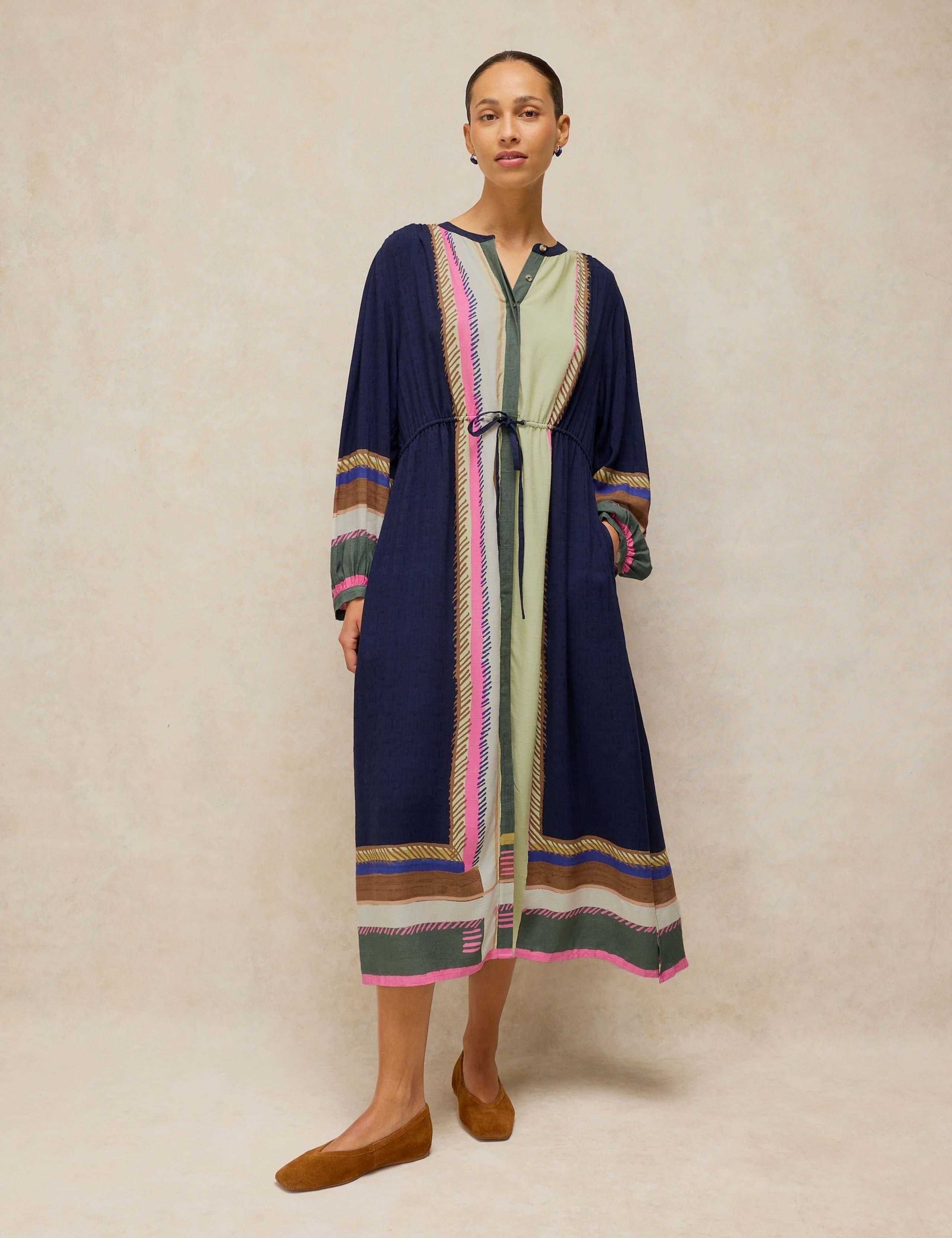 Printed Midi Kaftan Dress 1 of 6