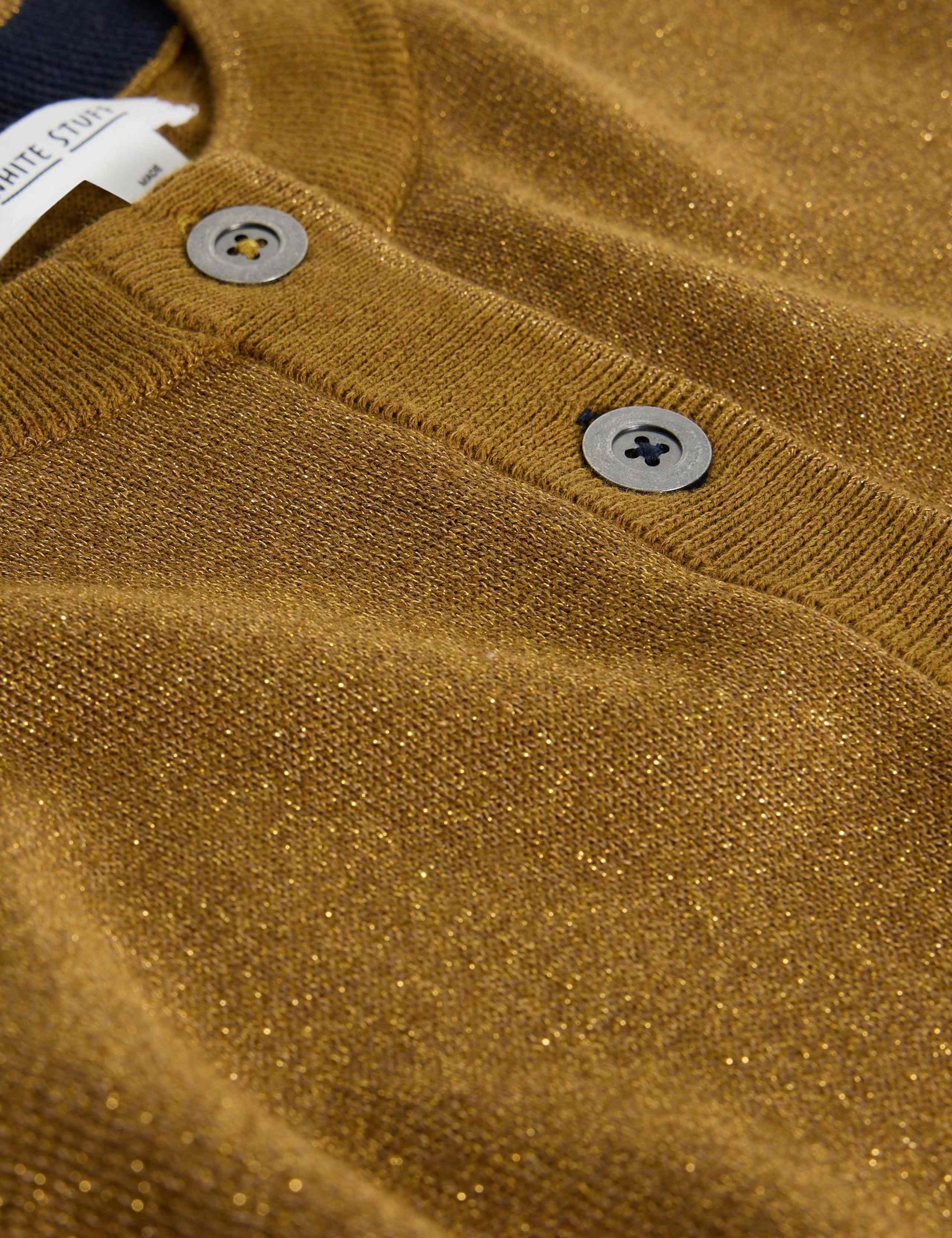 Cotton Rich Sparkle Crew Neck Cardigan 6 of 6