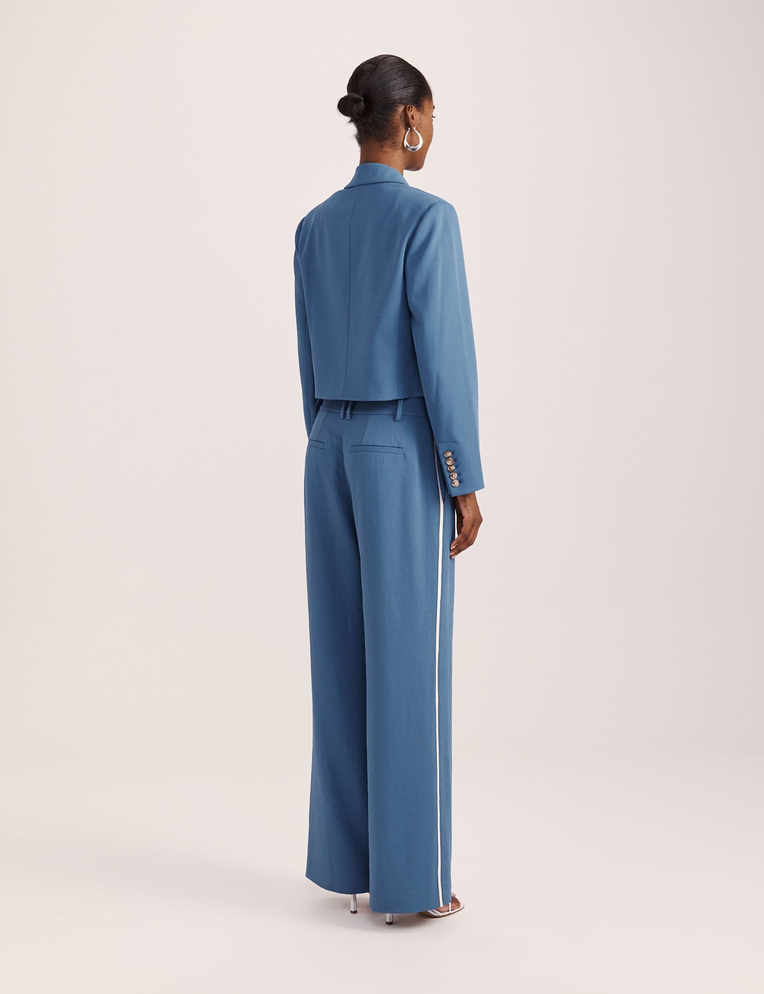 Side Stripe Wide Leg Trousers 2 of 7