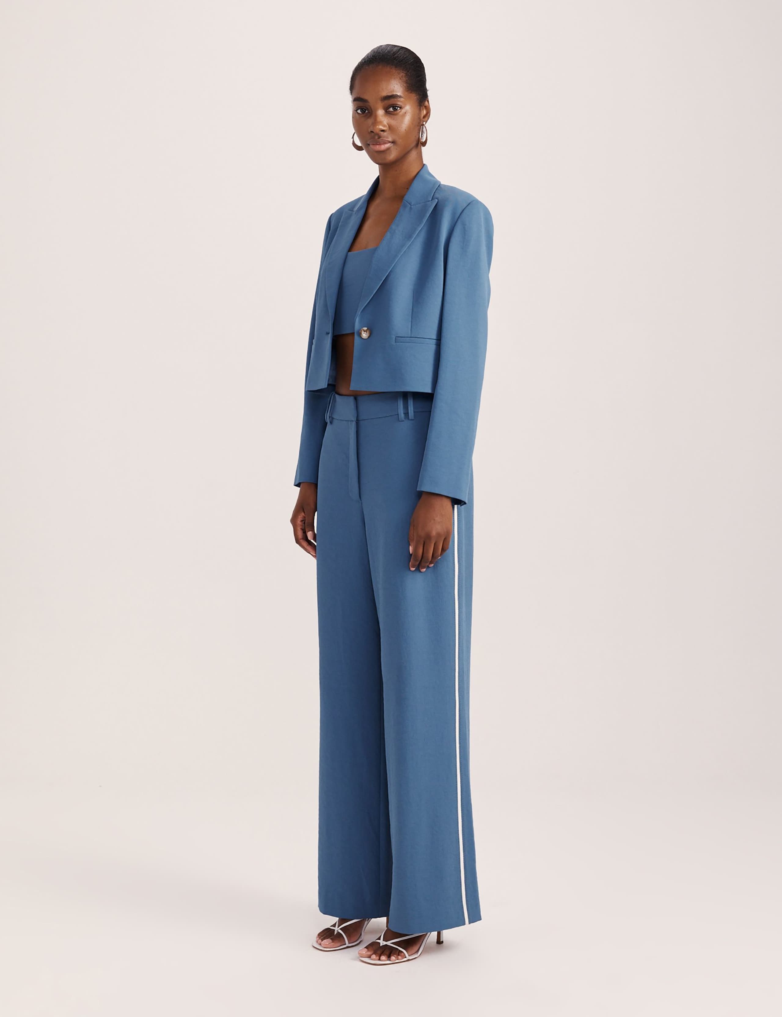 Side Stripe Wide Leg Trousers 5 of 7