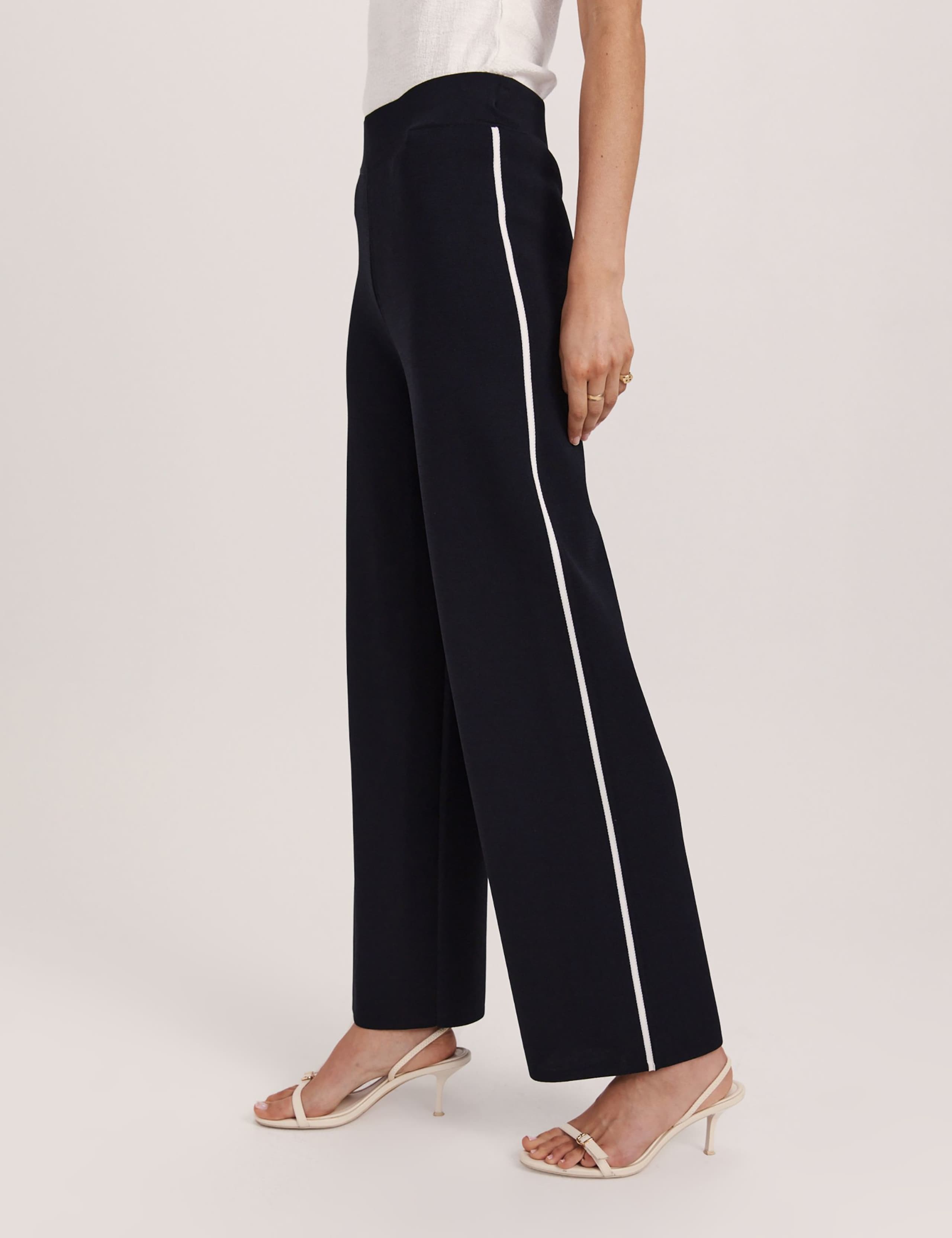 Elasticated Waist Straight Leg Trousers 3 of 9