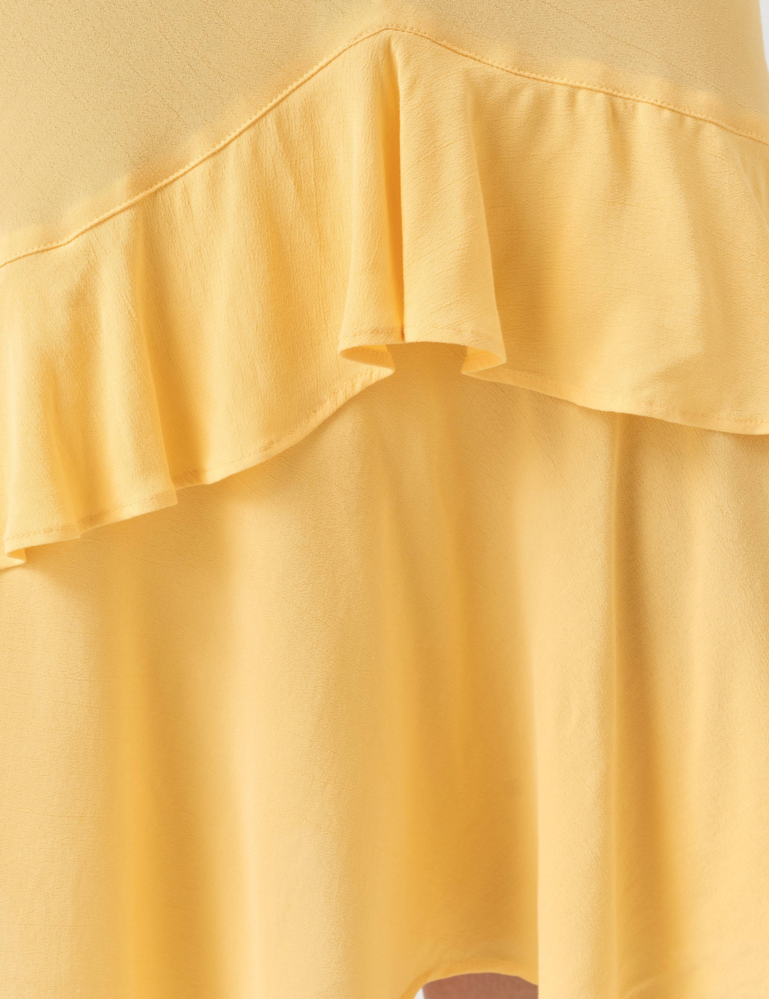 Crepe V-Neck Midi Tiered Tea Dress 5 of 6