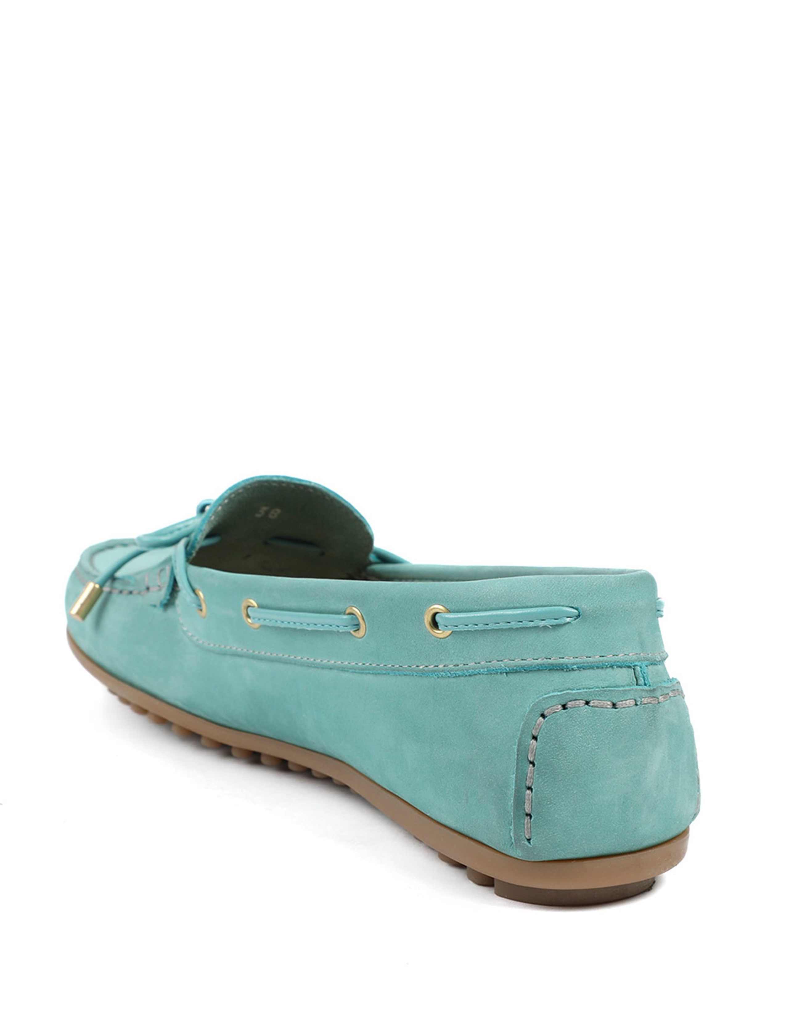 Leather Slip On Flat Loafers 4 of 6