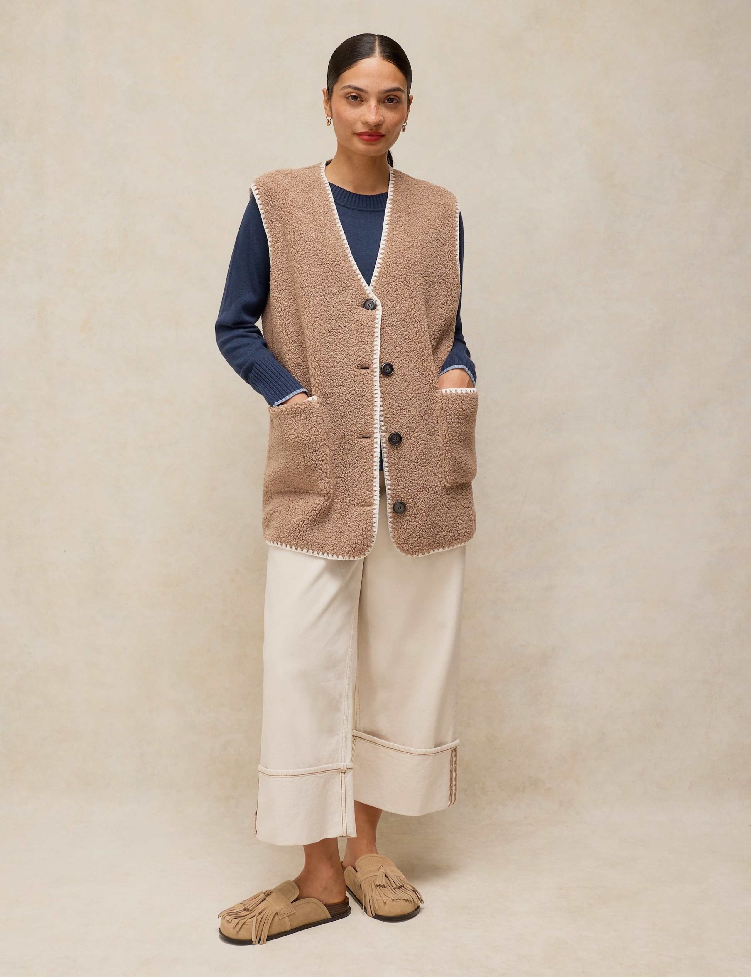 Borg Longline Gilet 4 of 6