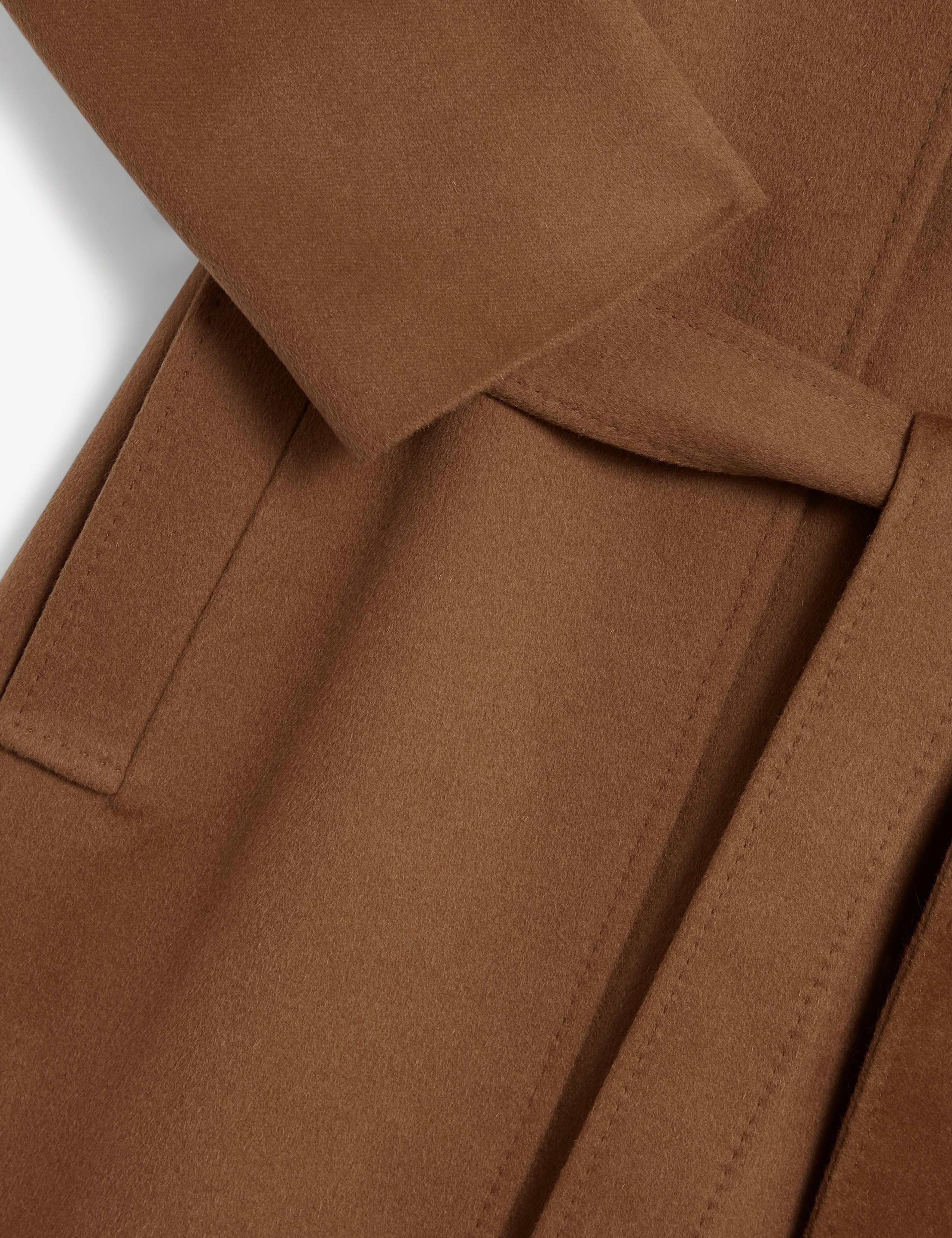 Pure Wool Belted Collared Coat 7 of 8