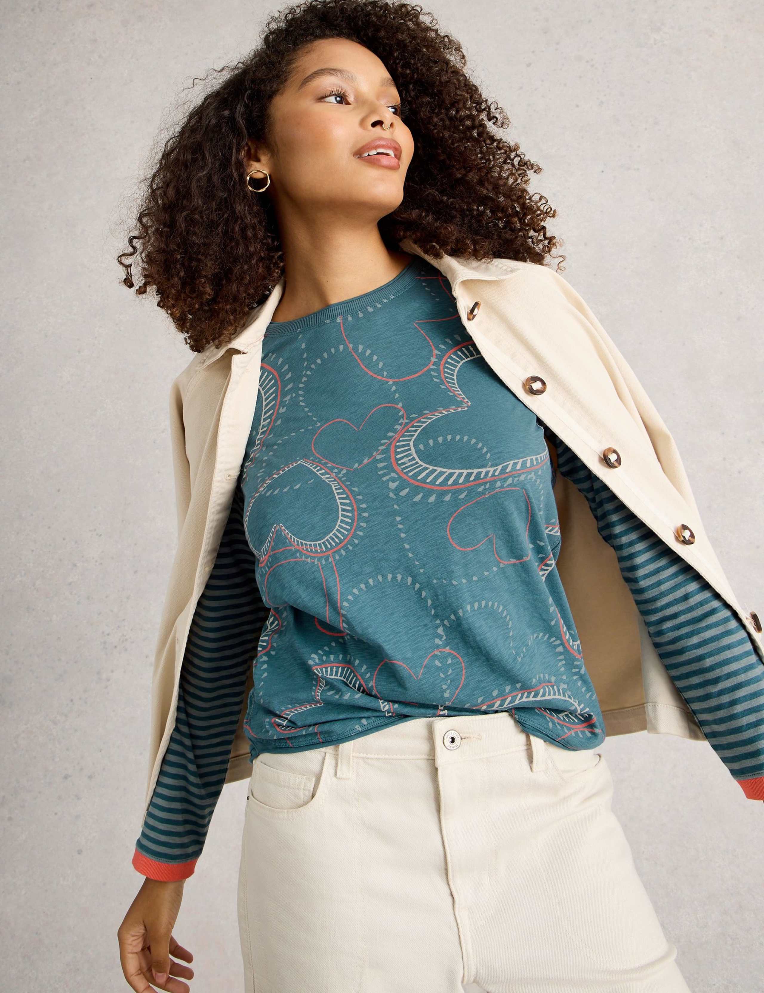 Pure Cotton Abstract Print Top 5 of 6