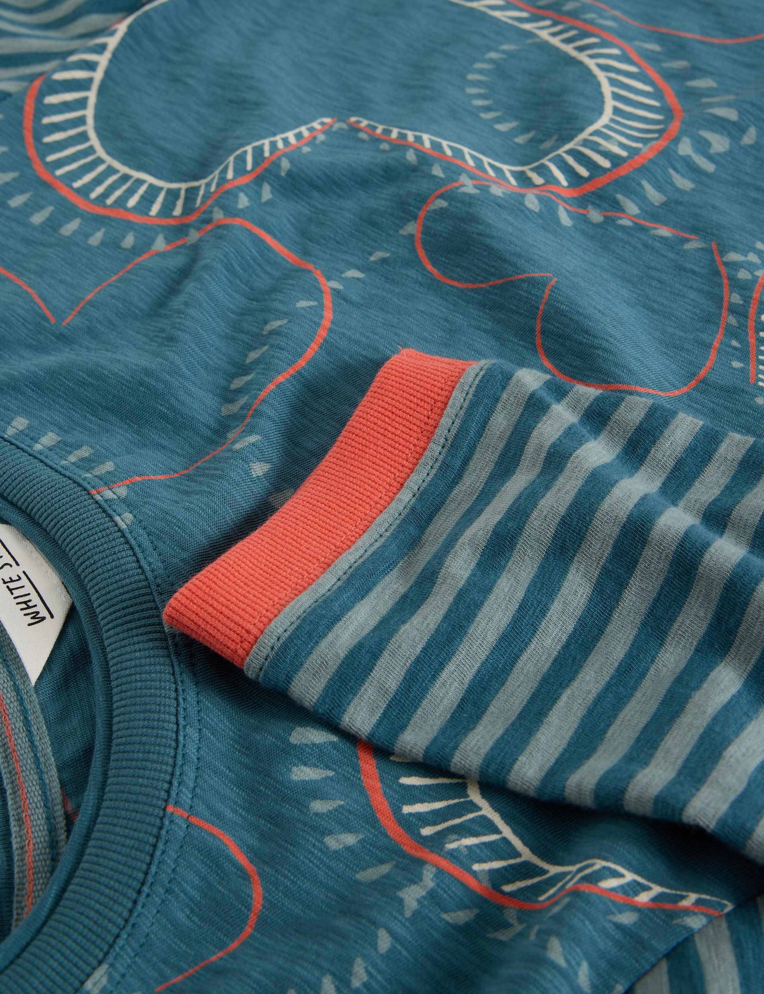 Pure Cotton Jersey Printed Crew Neck Top 6 of 6