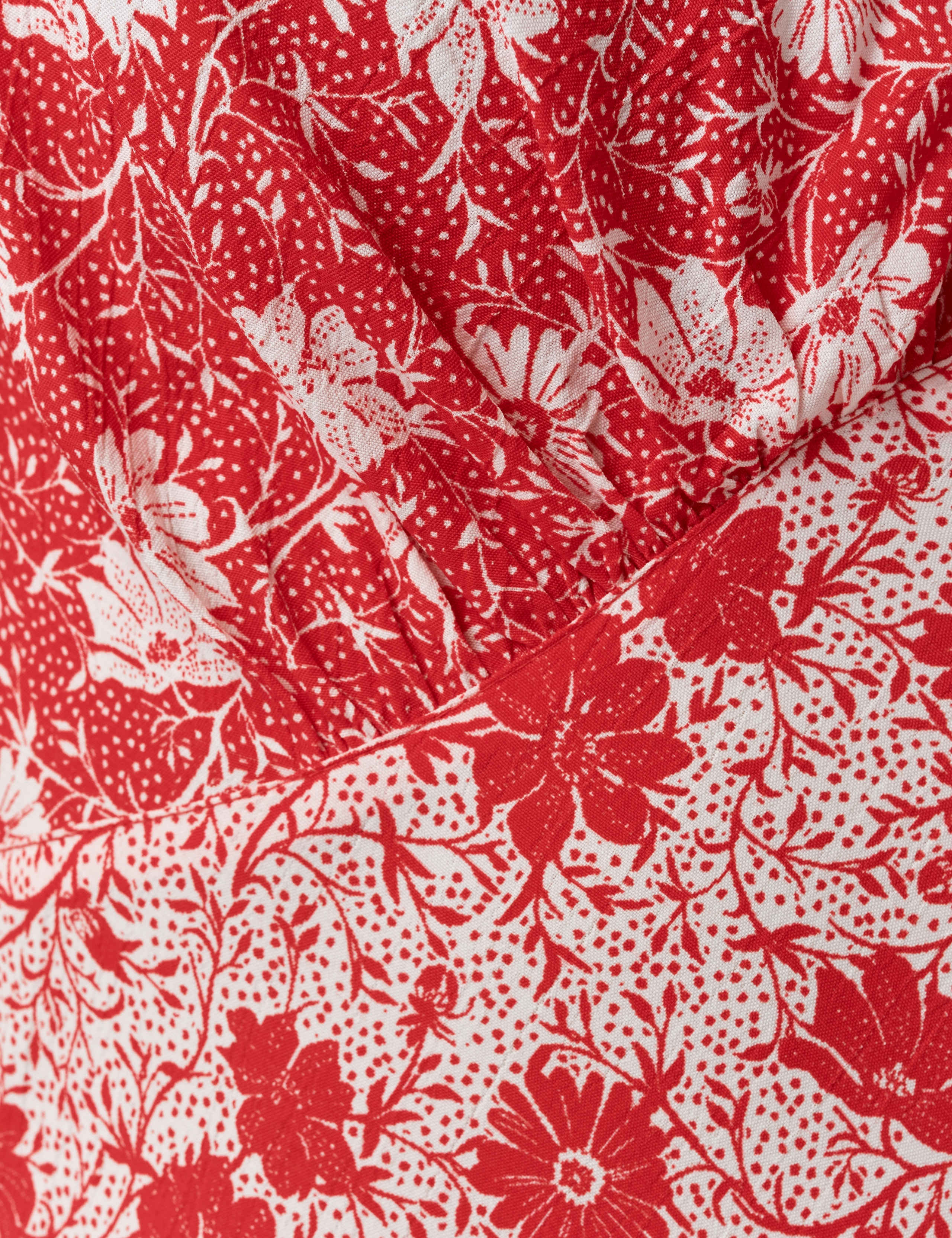 Crepe Floral Midi Tea Dress 6 of 6