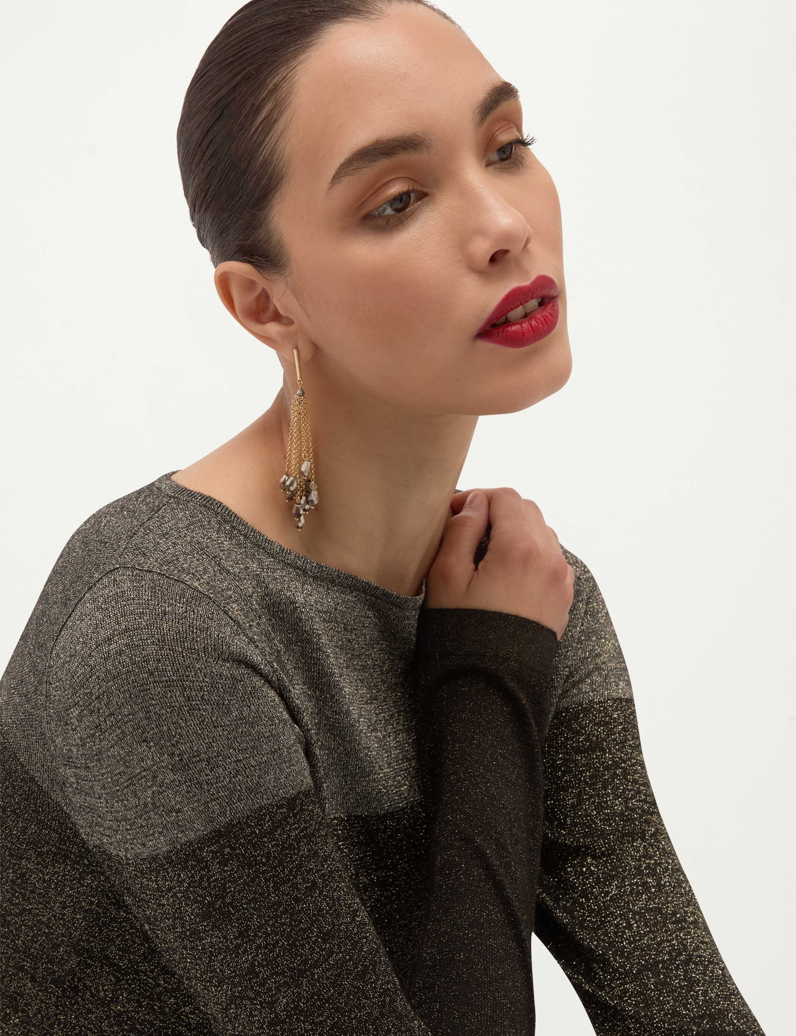 Sparkly Crew Neck Relaxed Fit Jumper 4 of 6