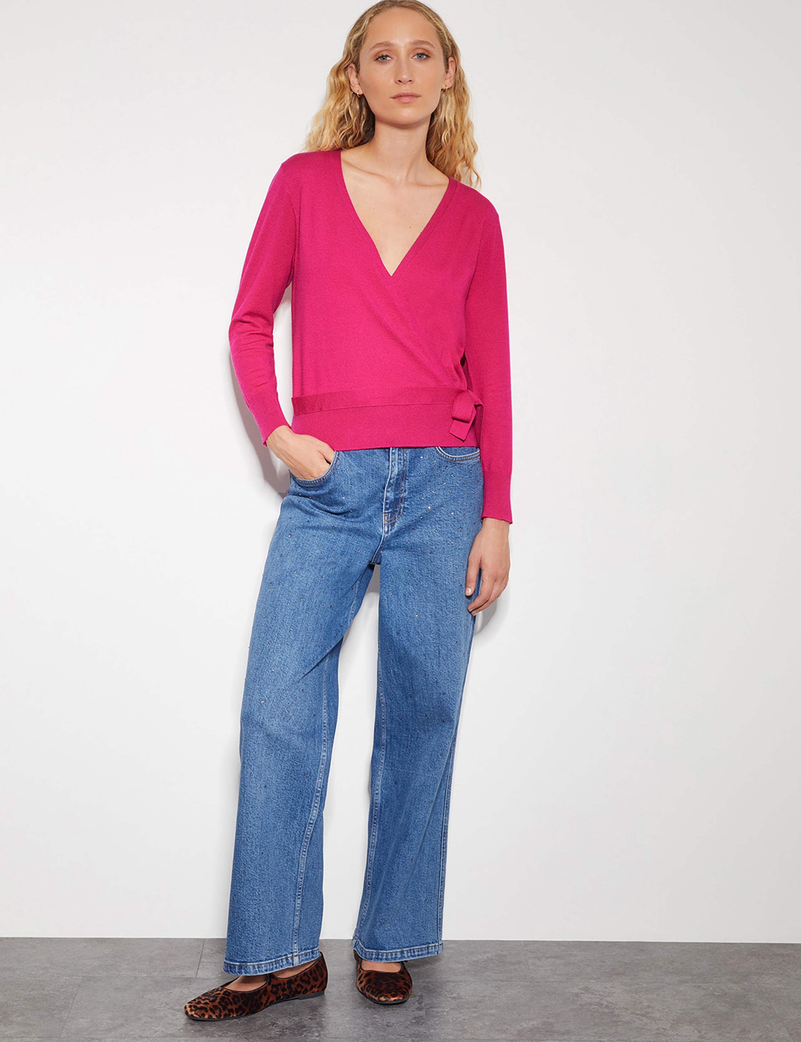 V-Neck Wrap Cardigan 3 of 5