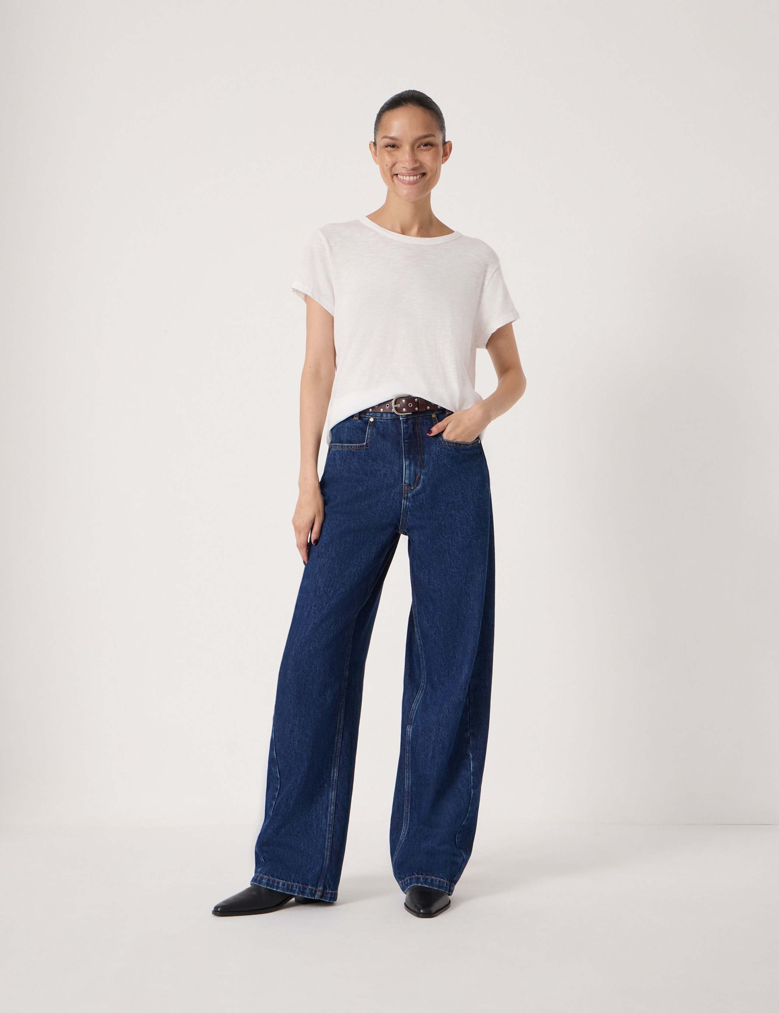 Mid Rise Straight Leg Jeans 5 of 7
