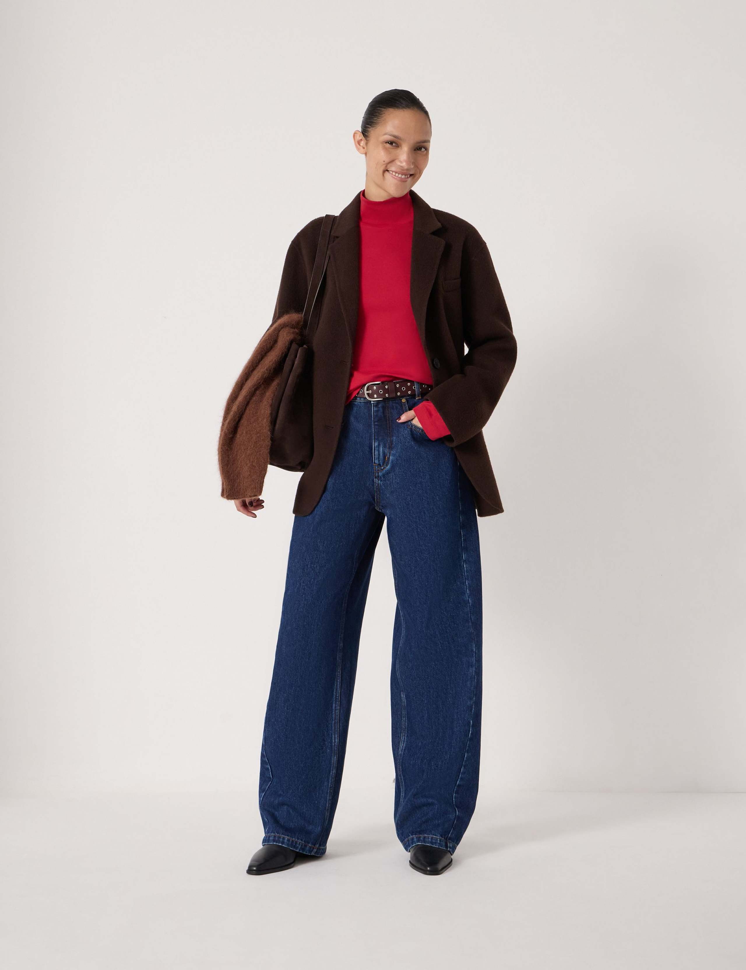 Mid Rise Straight Leg Jeans 6 of 7