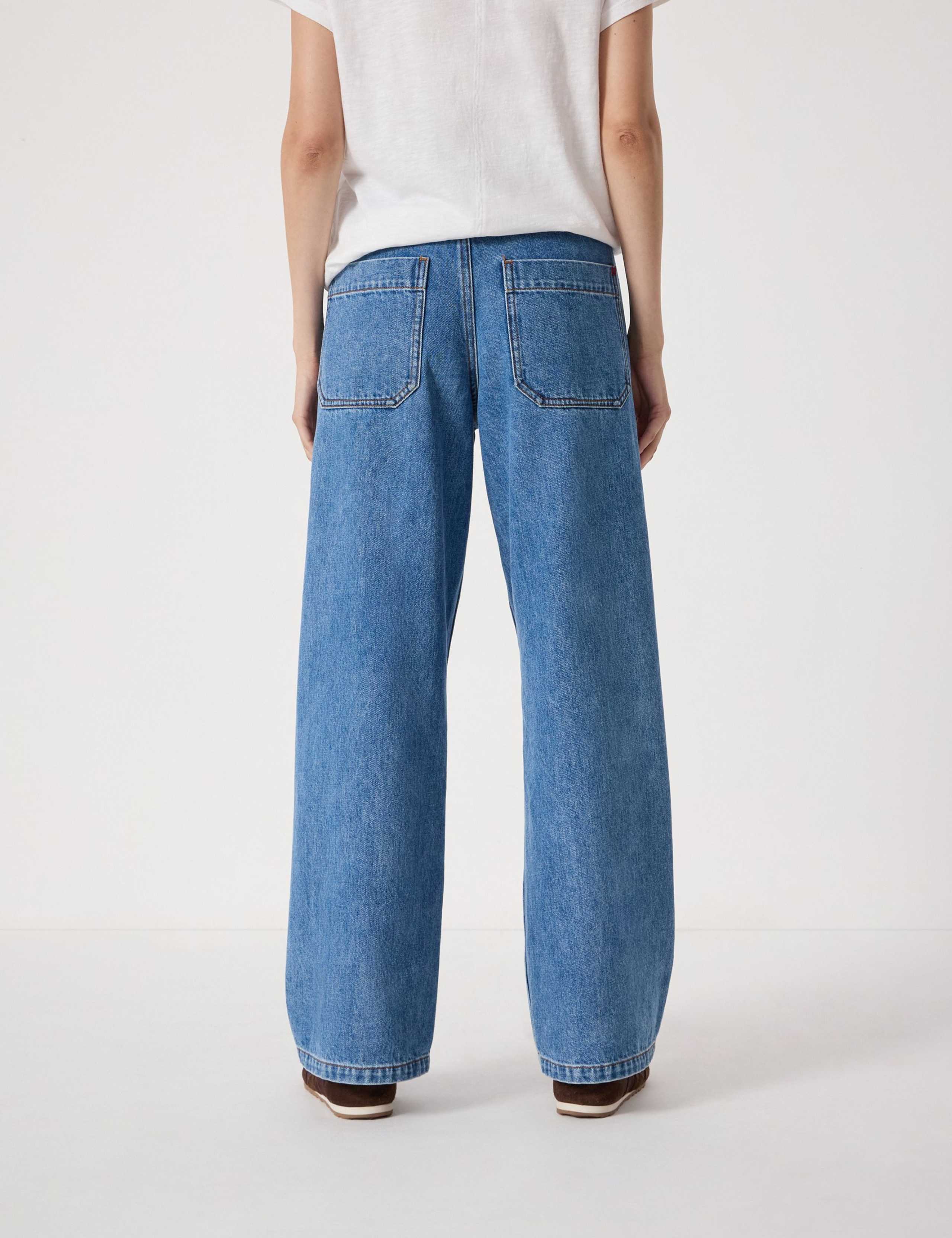 Mid Rise Straight Leg Jeans 3 of 7