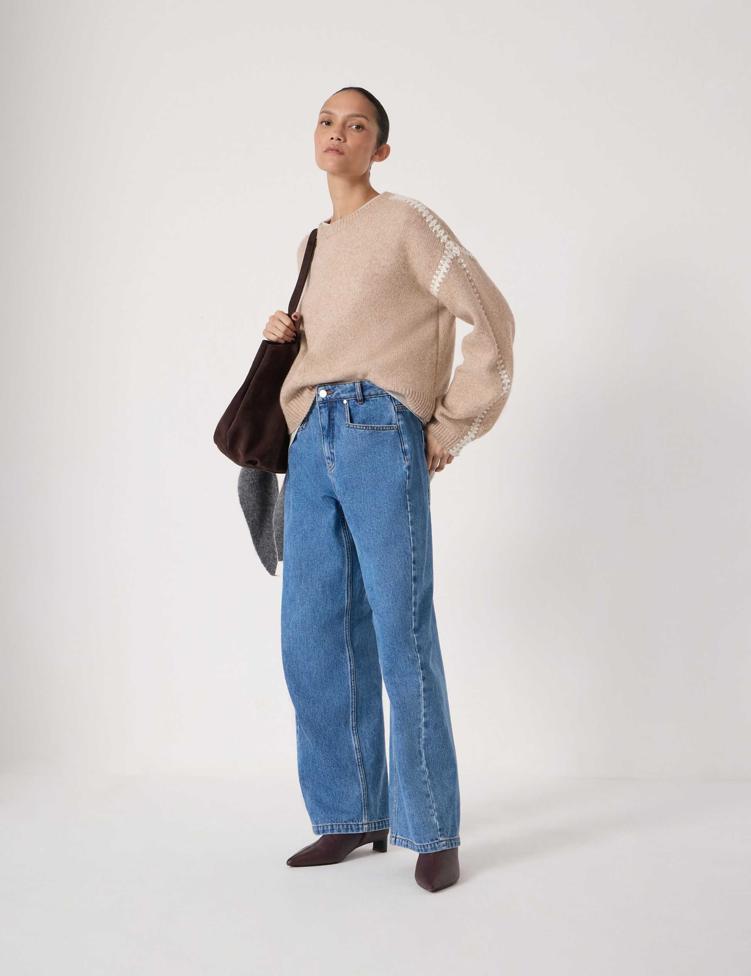 Mid Rise Straight Leg Jeans 4 of 7
