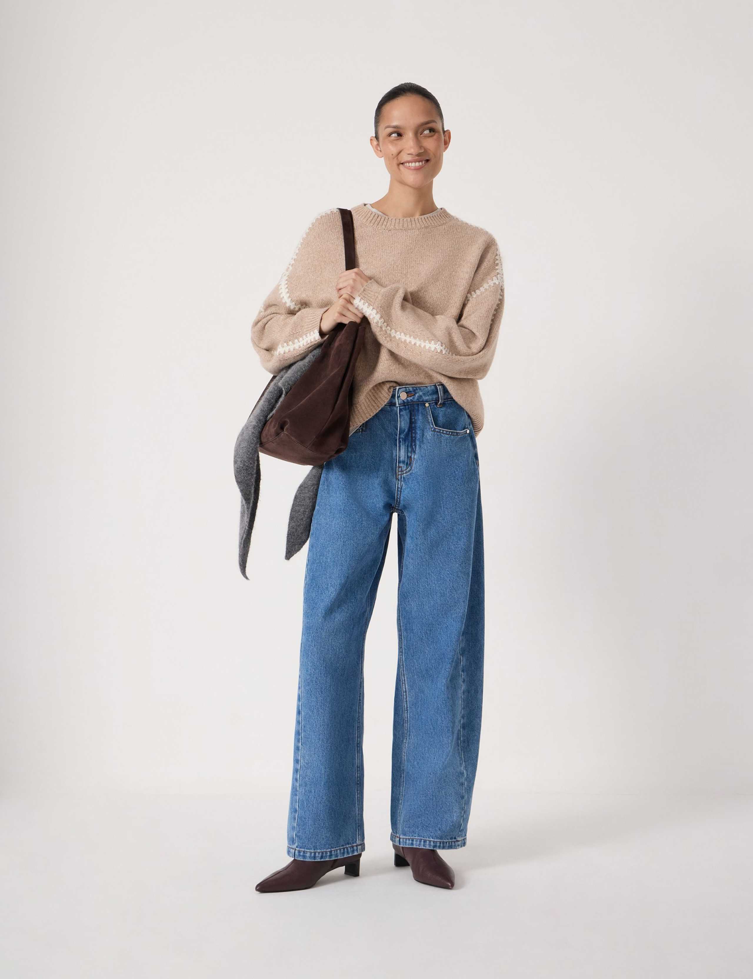 Mid Rise Straight Leg Jeans 5 of 7