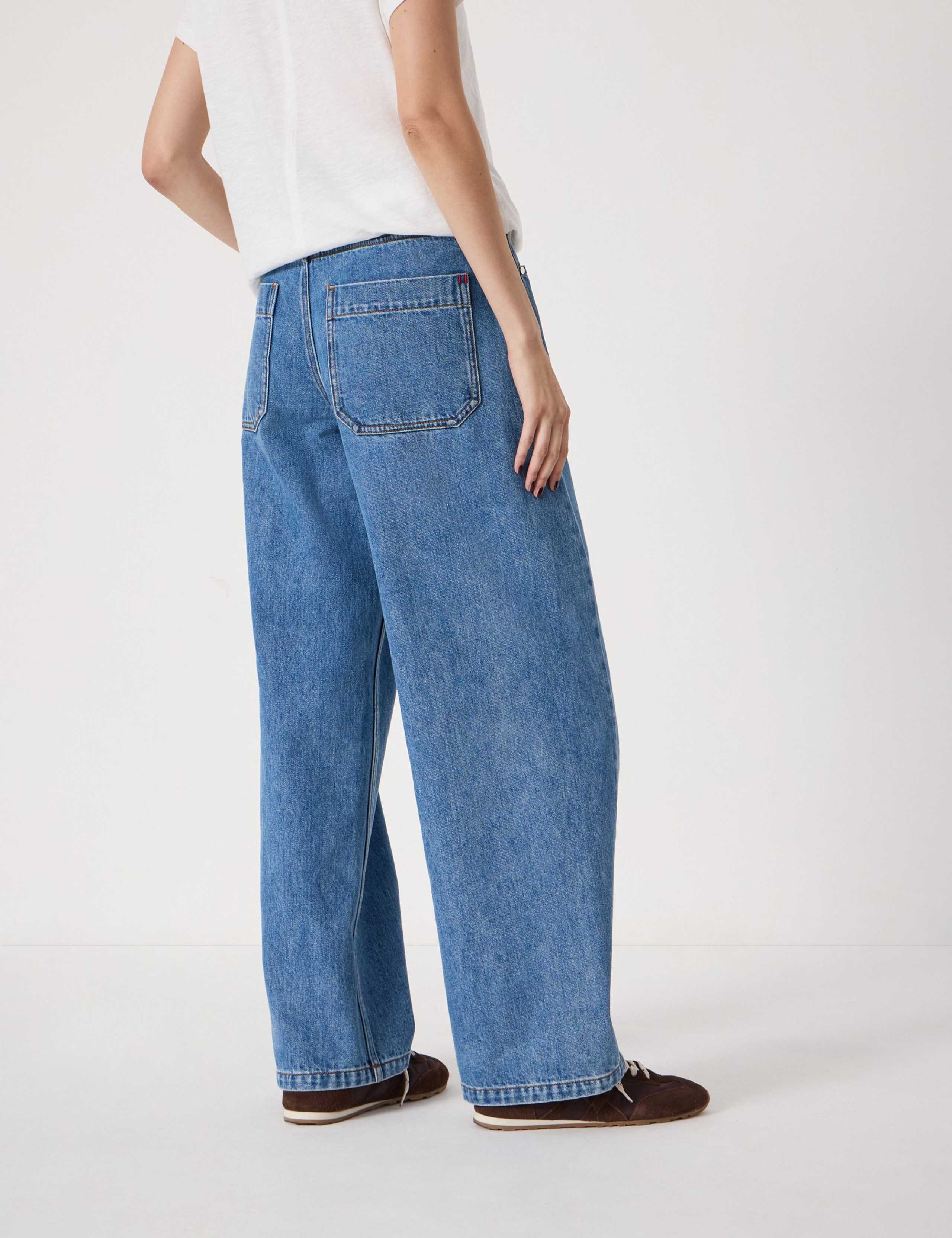 Mid Rise Straight Leg Jeans 6 of 7