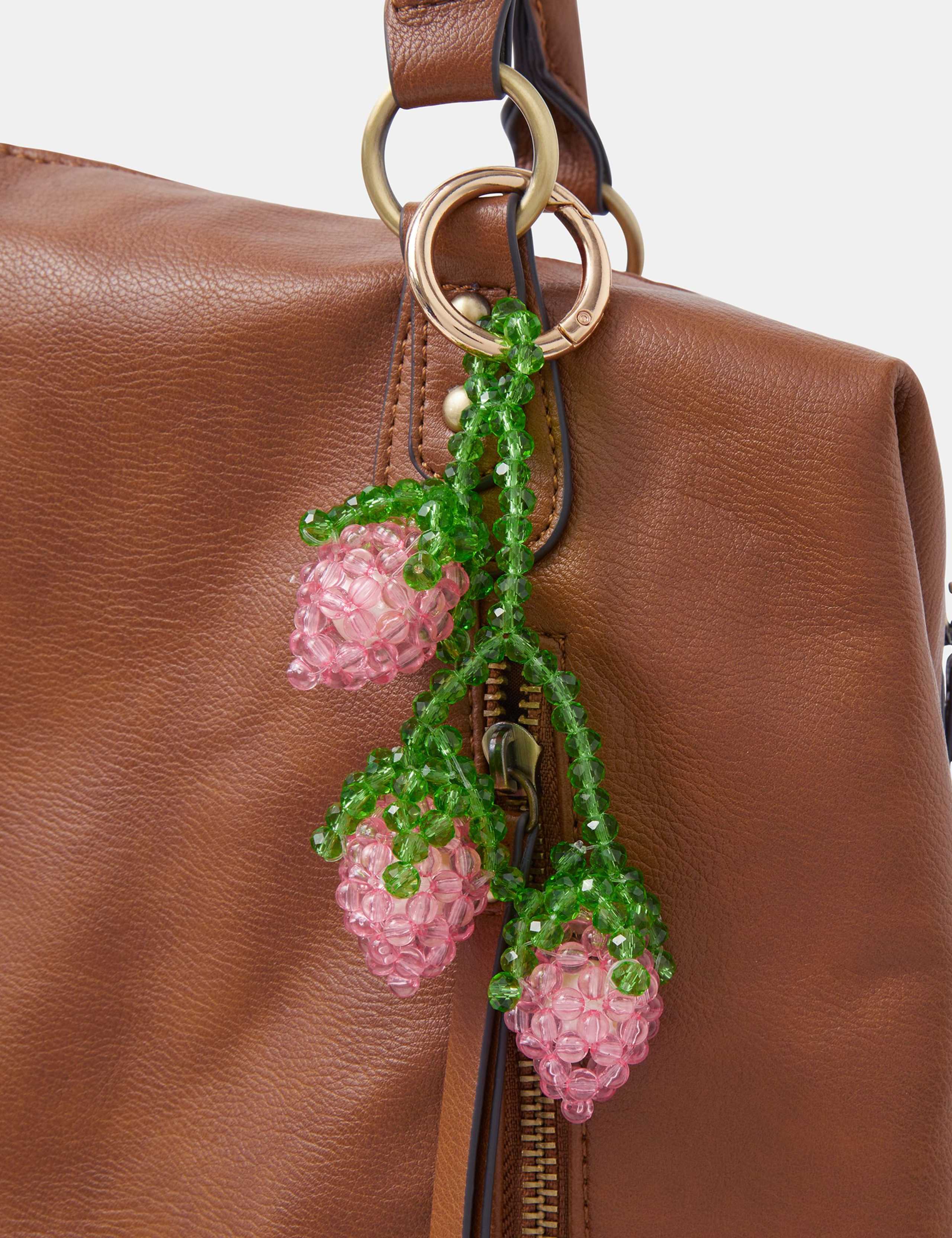 Strawberry Beaded Bag Charm 3 of 3