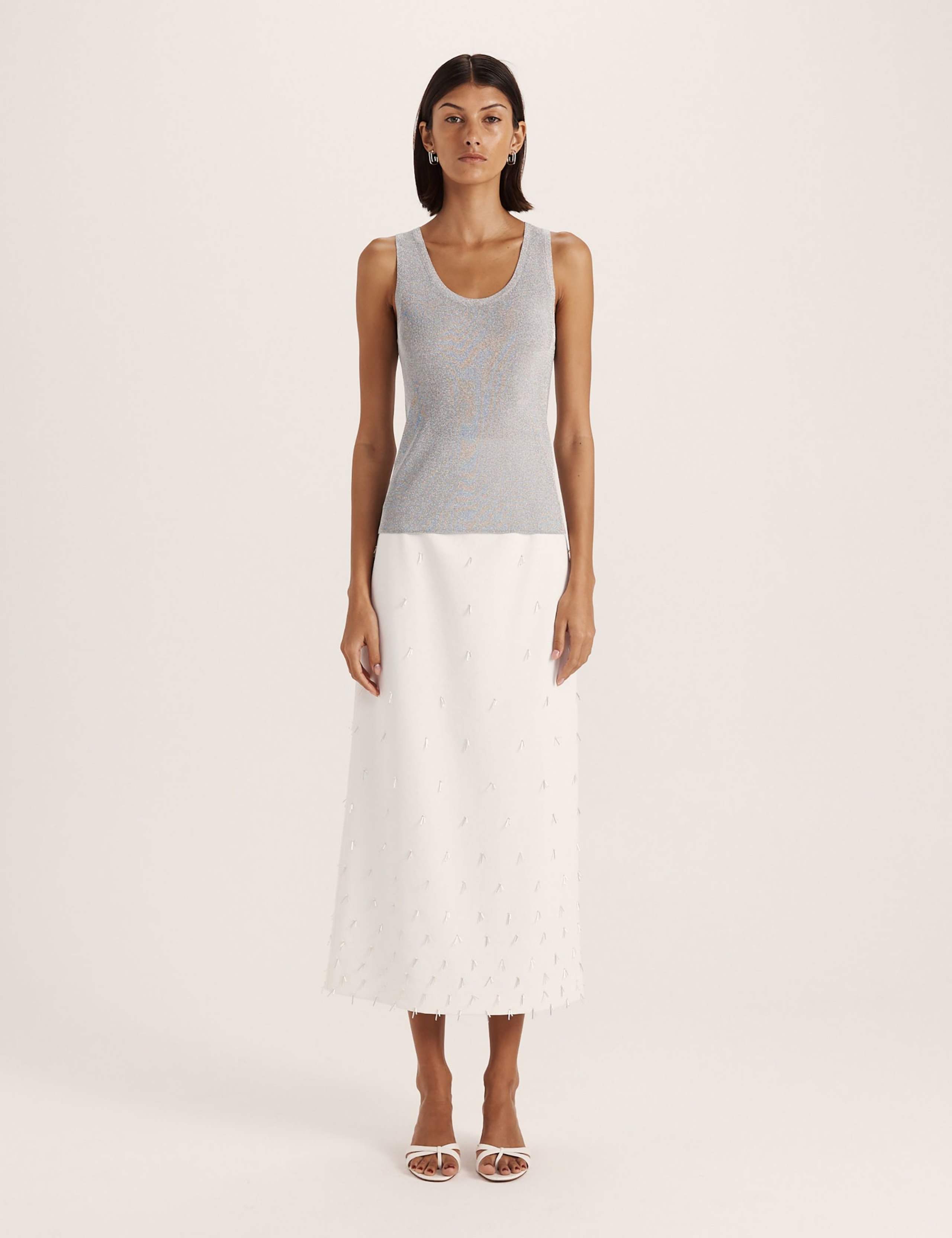 Metallic Scoop Neck Vest Top 7 of 8