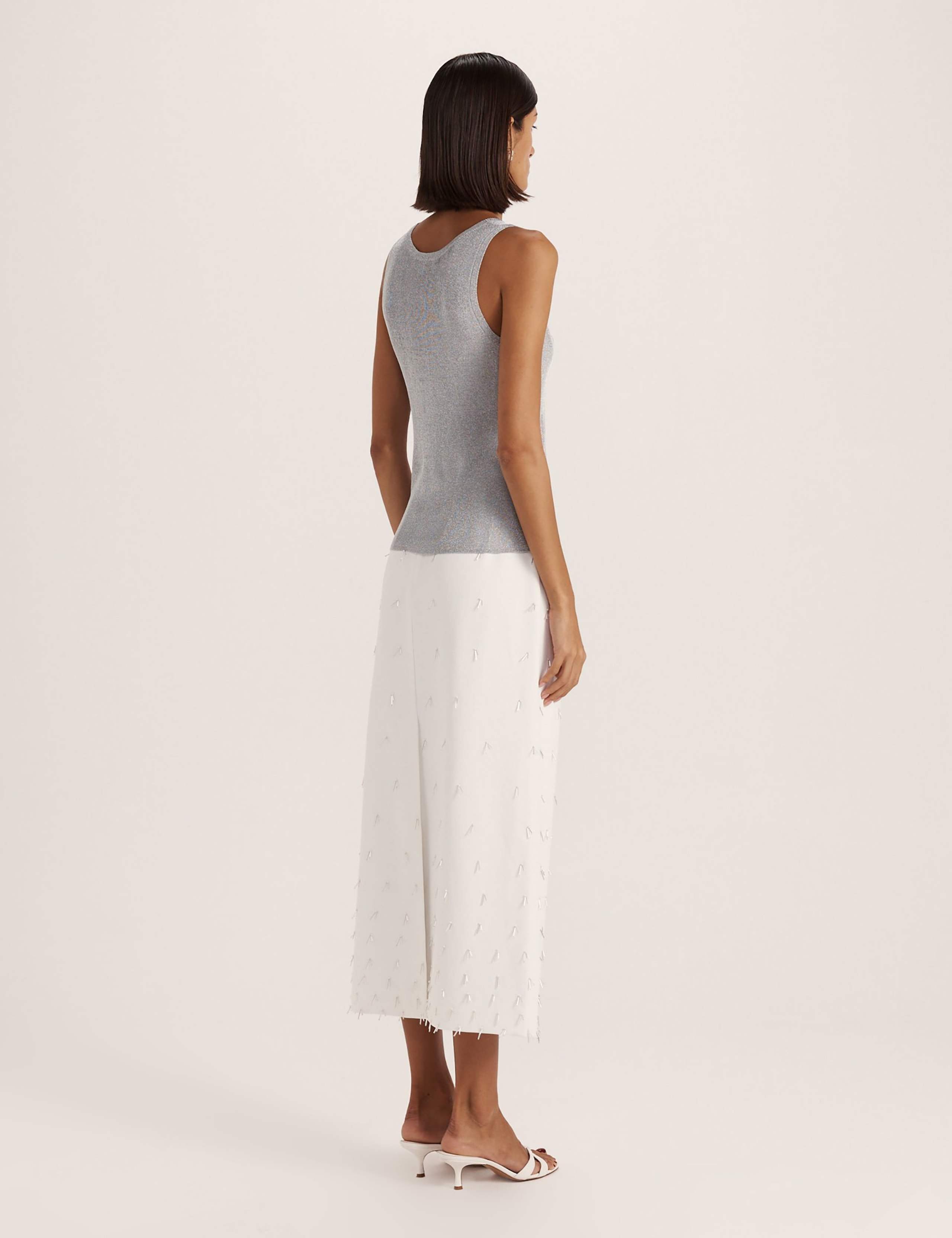 Metallic Scoop Neck Vest Top 8 of 8