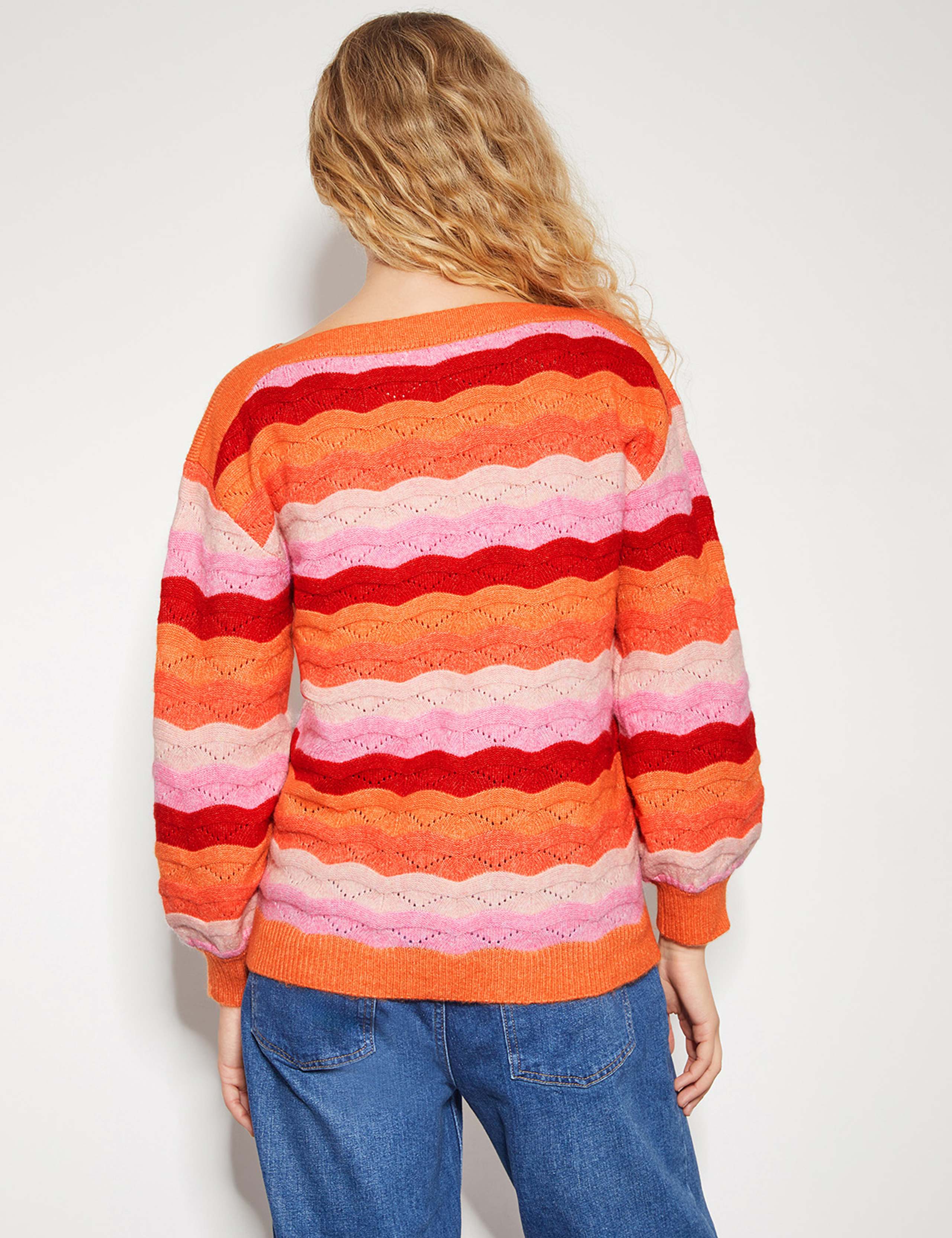Striped Slash Neck Jumper 3 of 6