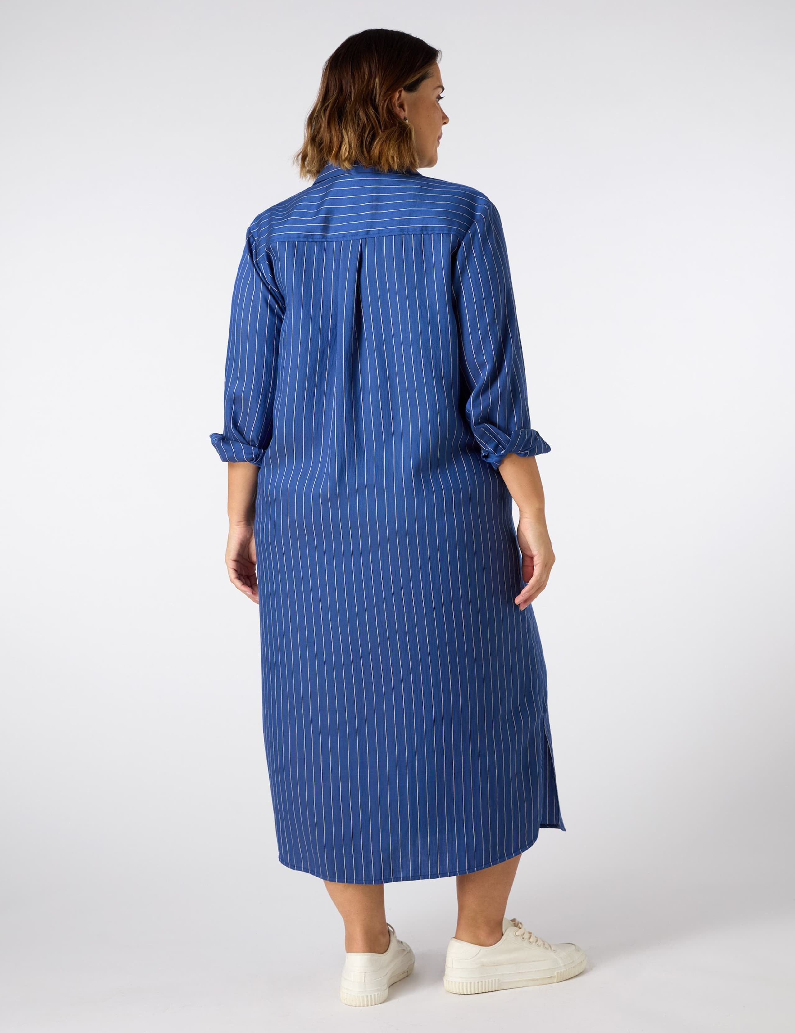 Striped Button Through Maxi Shirt Dress 4 of 5