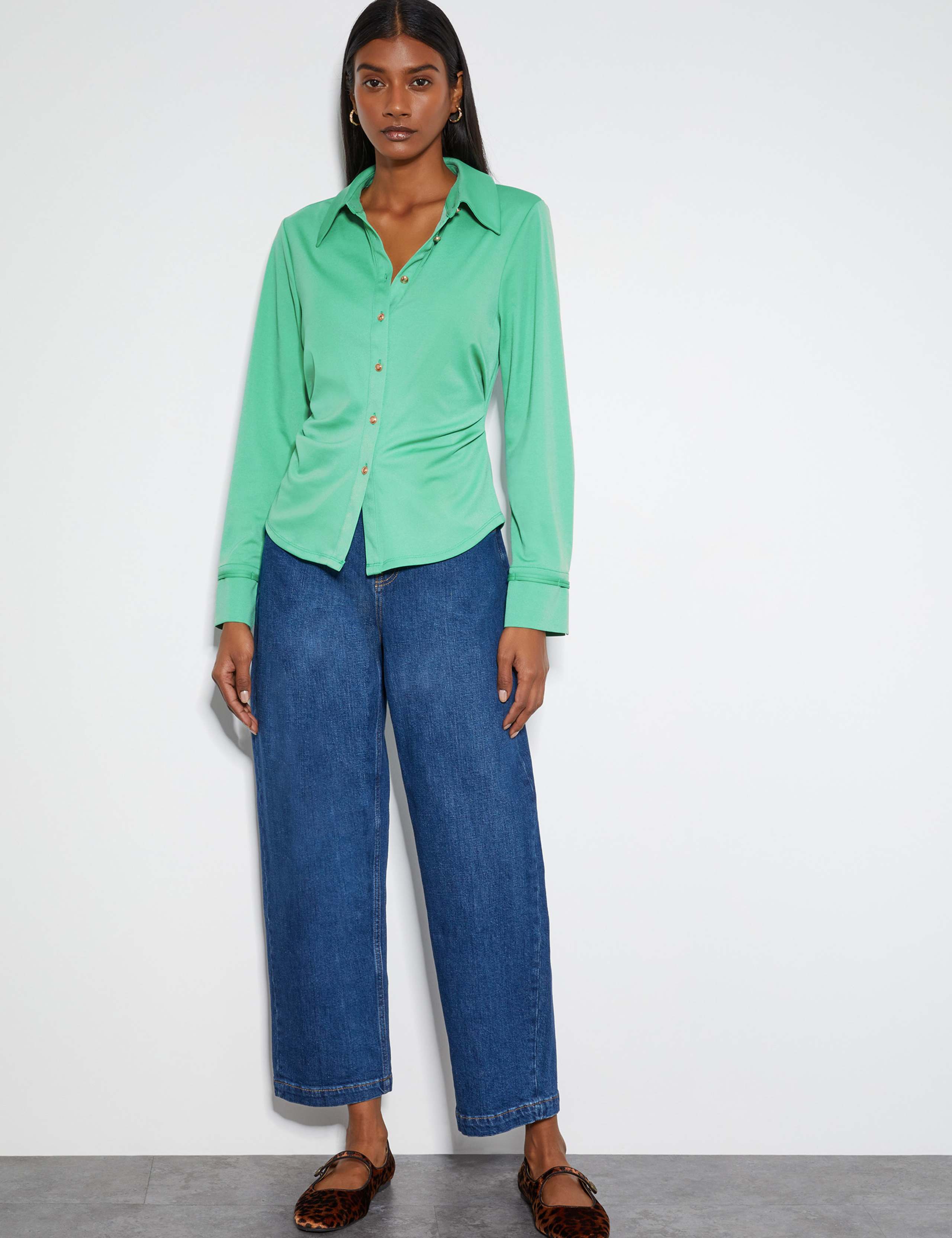 Jersey Button Through Shirt 4 of 4