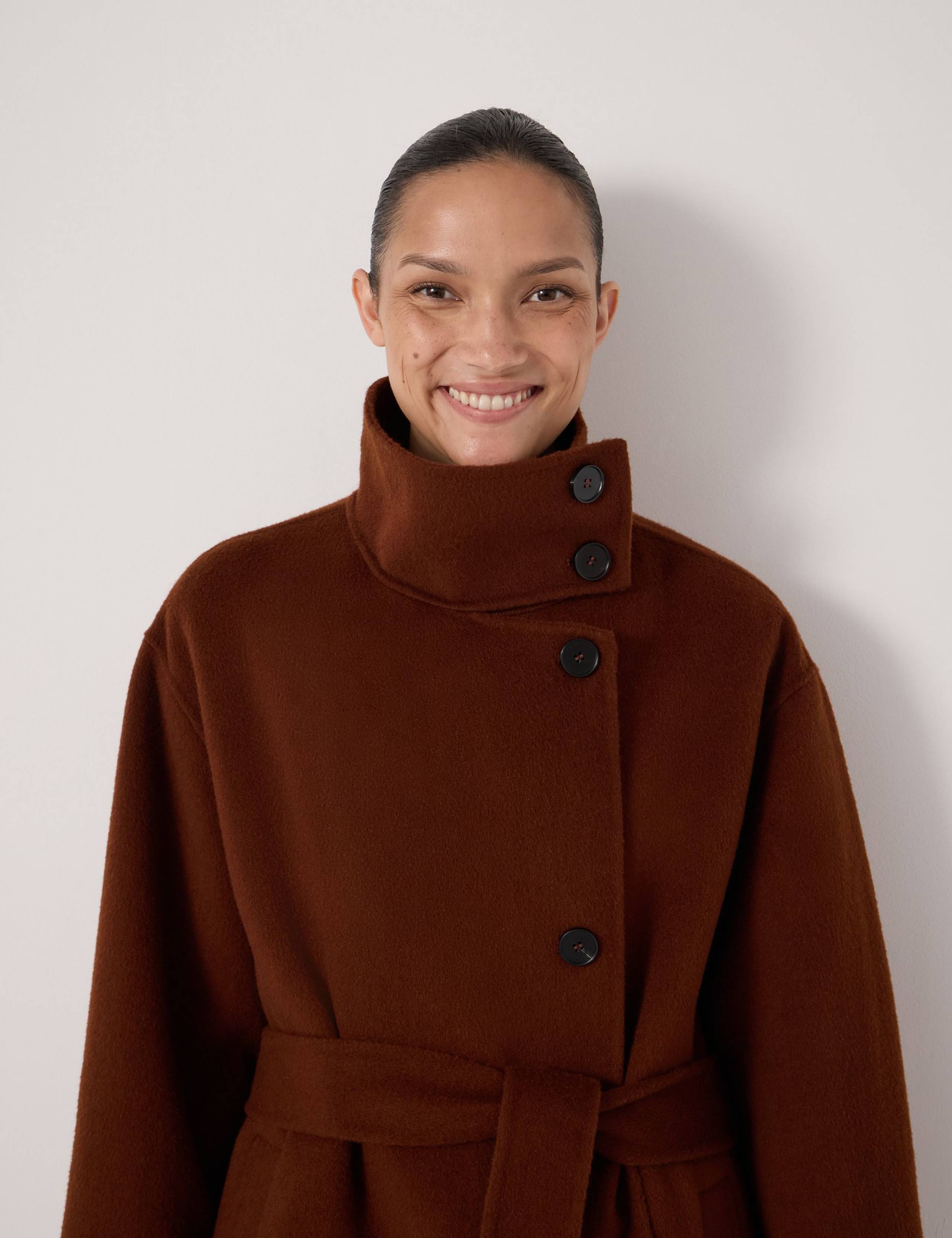 Pure Wool Double Faced Belted Coat 4 of 6