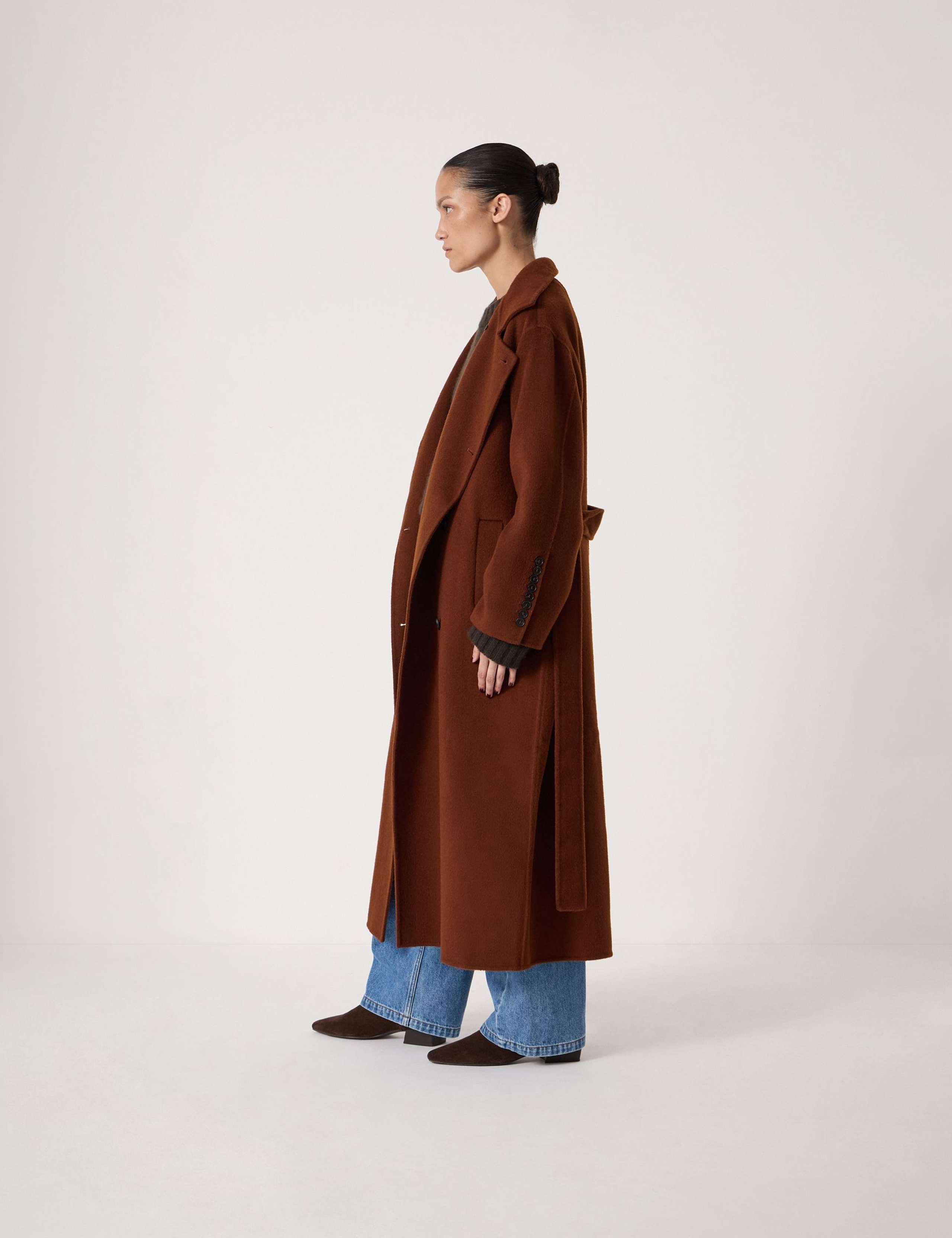 Pure Wool Double Faced Belted Coat 5 of 6