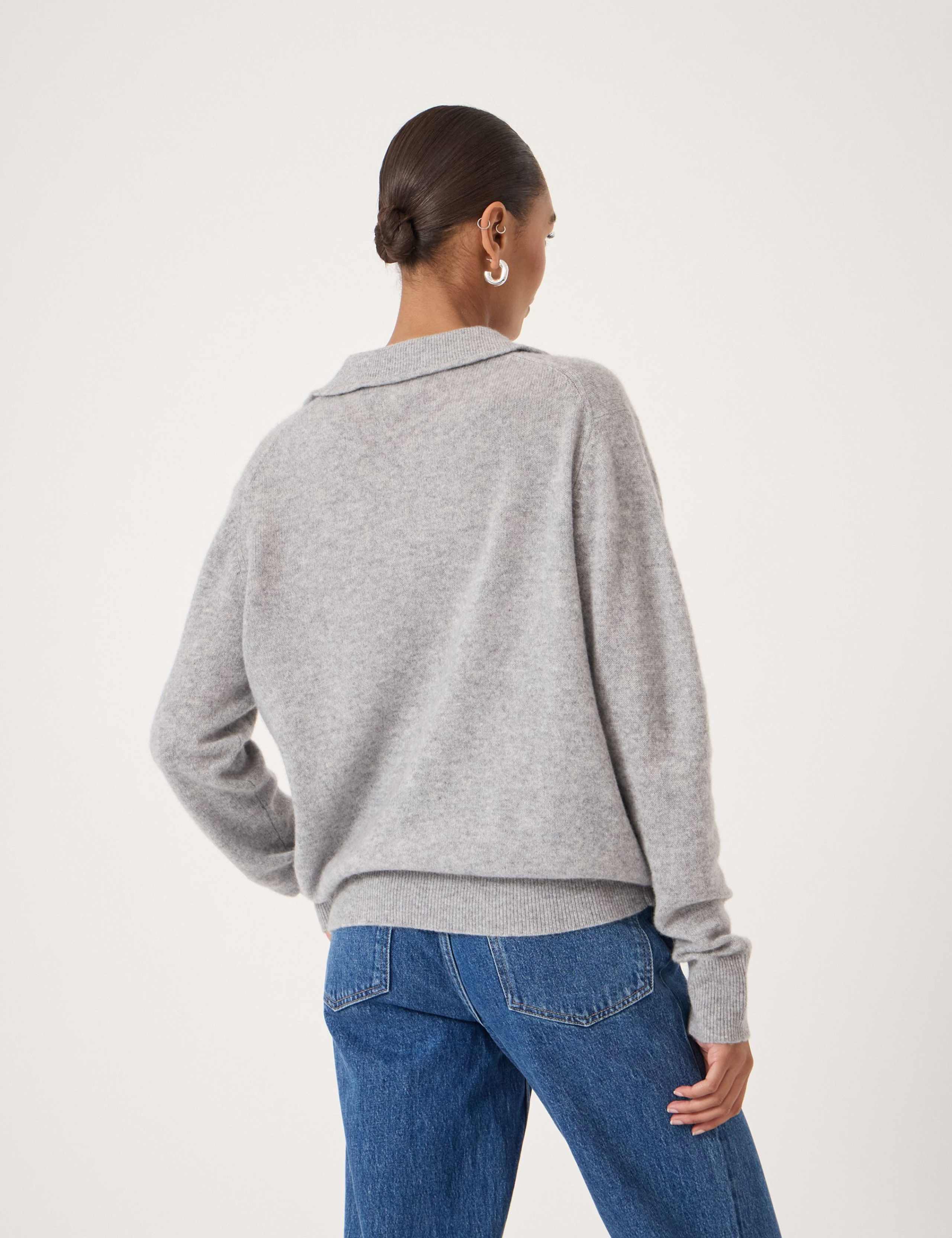 Pure Cashmere Collared Jumper 3 of 5