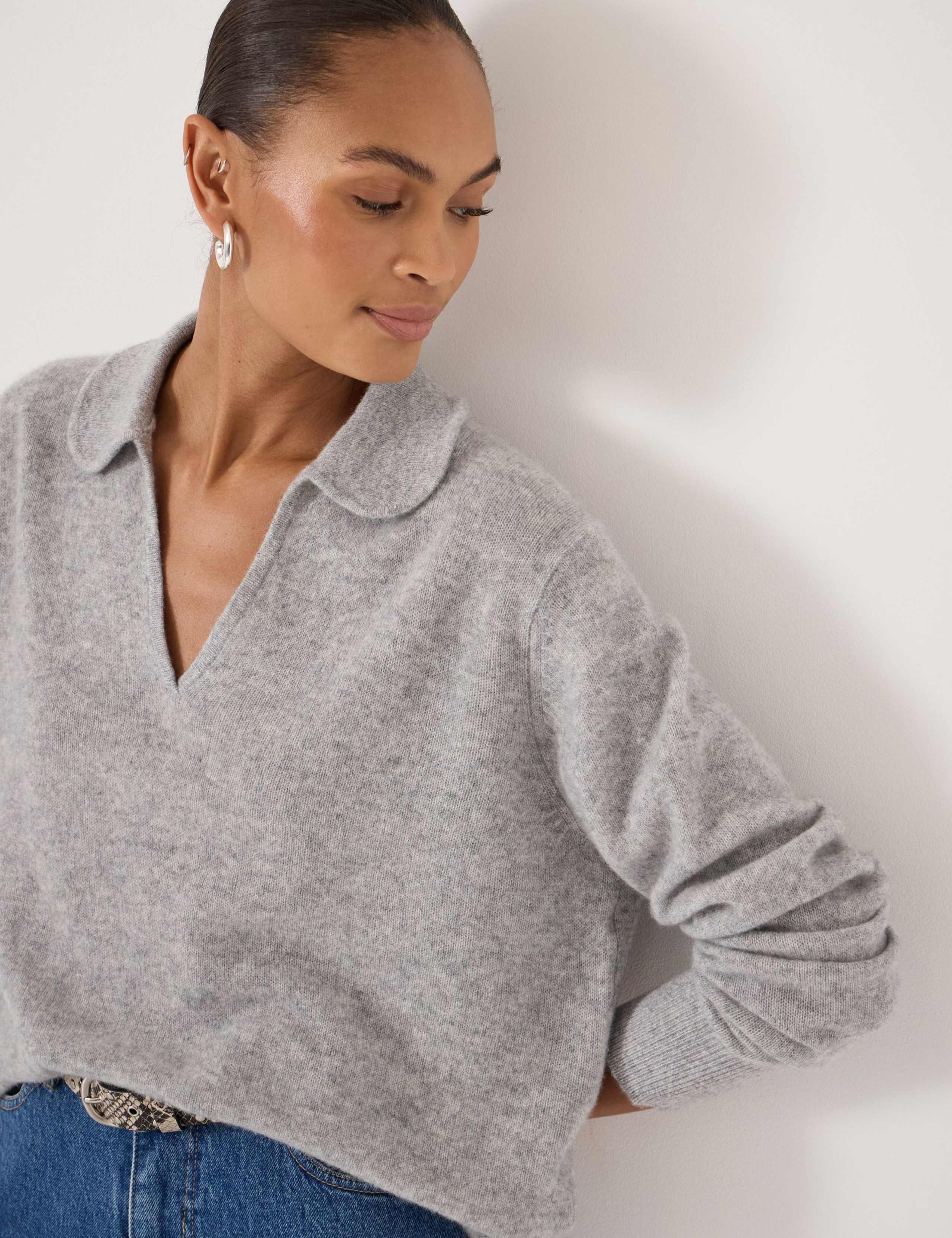 Pure Cashmere Collared Jumper 5 of 5