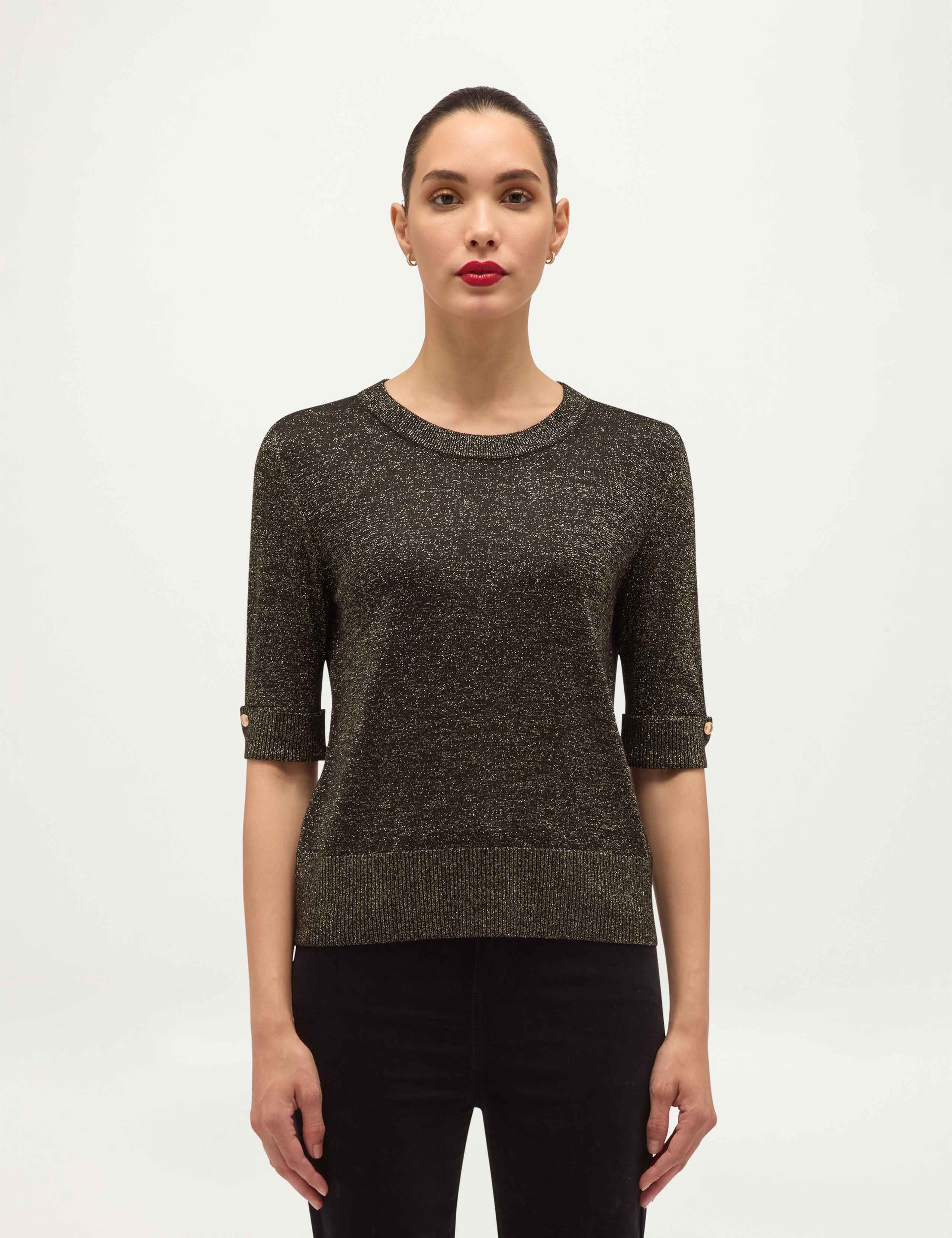 Rayon Rich Sparkly Crew Neck Jumper 5 of 7