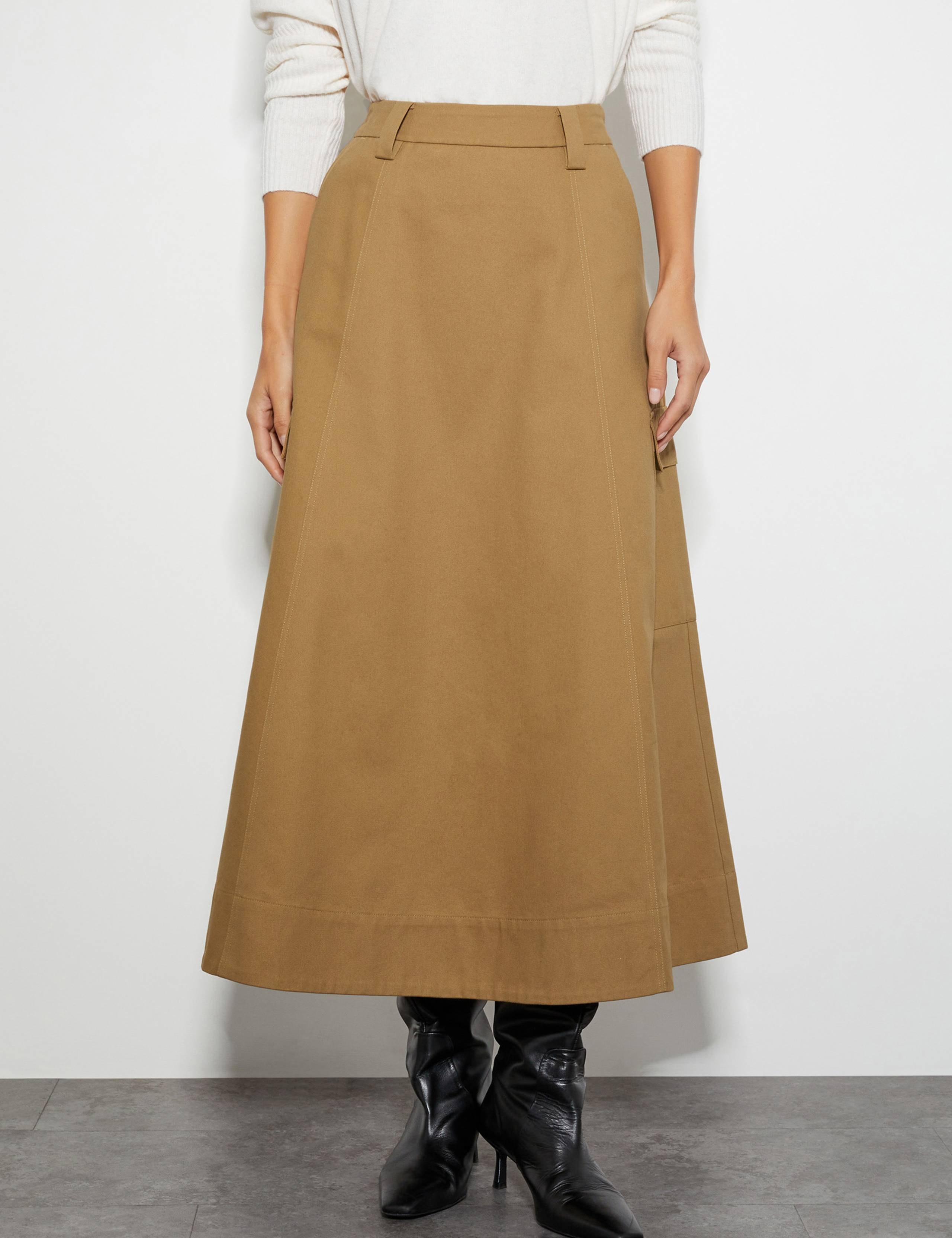 Pure Cotton Midi Utility Skirt 6 of 6