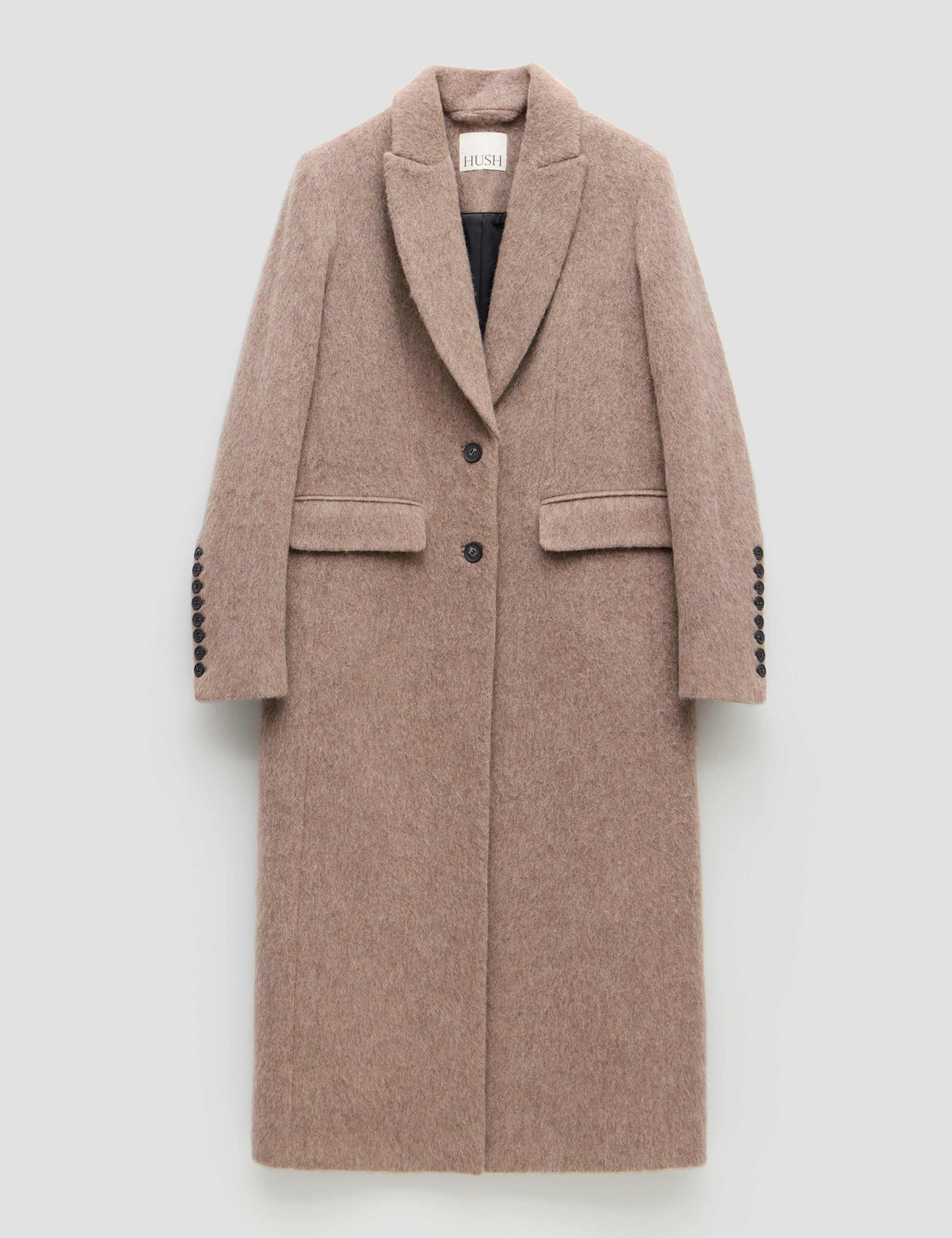 Wool Rich Textured Longline Coat 2 of 7
