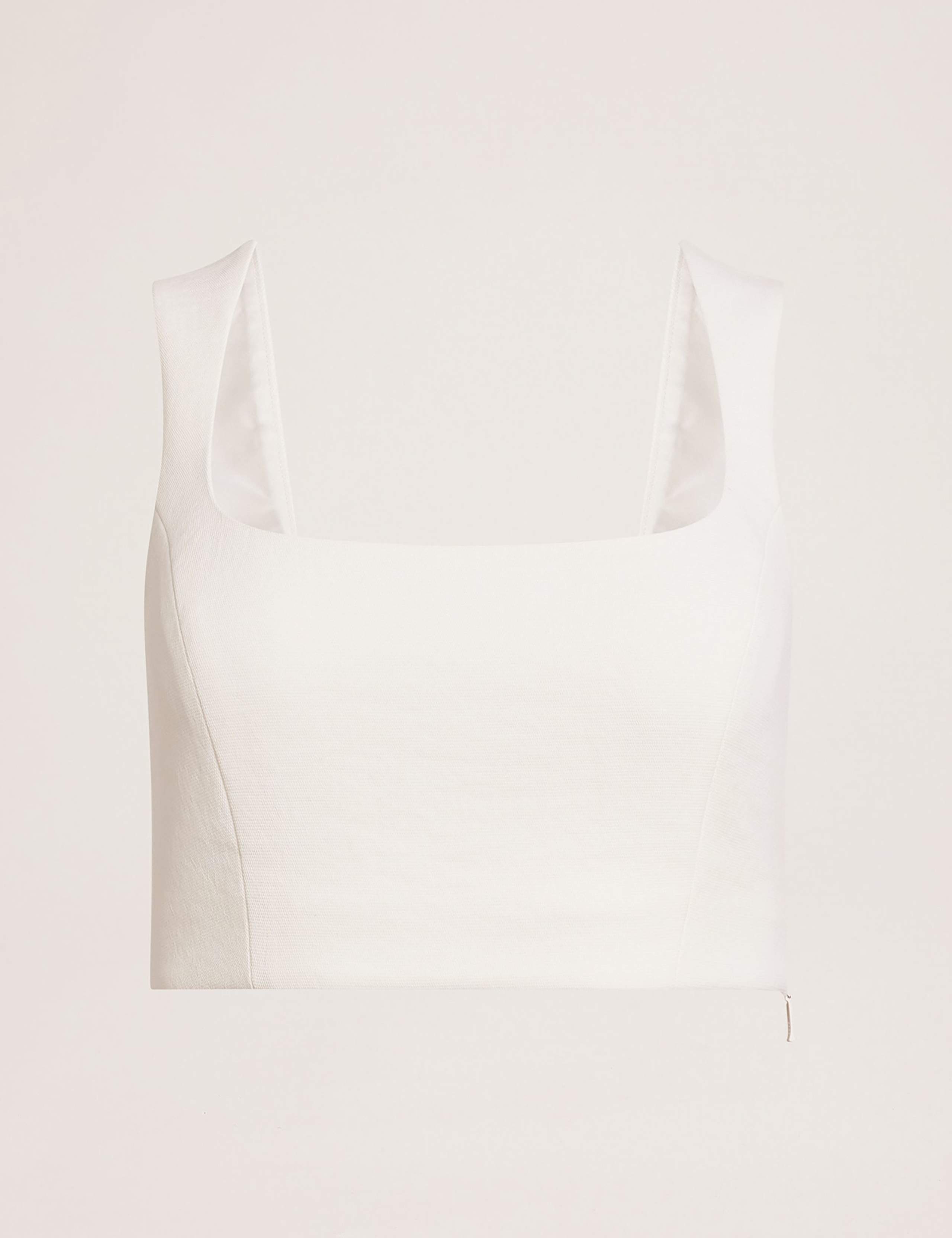 Scoop Neck Crop Top 1 of 8