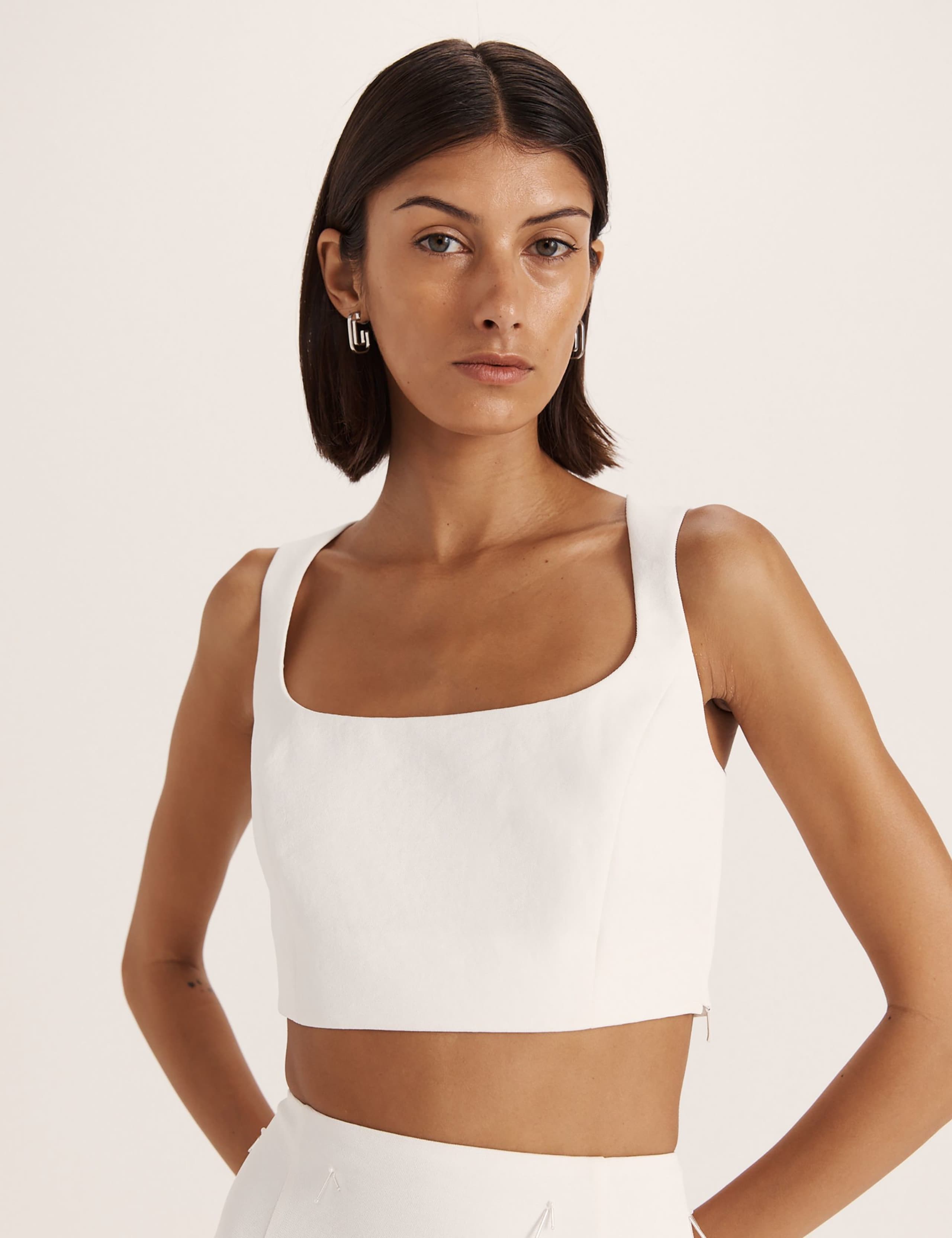 Scoop Neck Crop Top 4 of 8