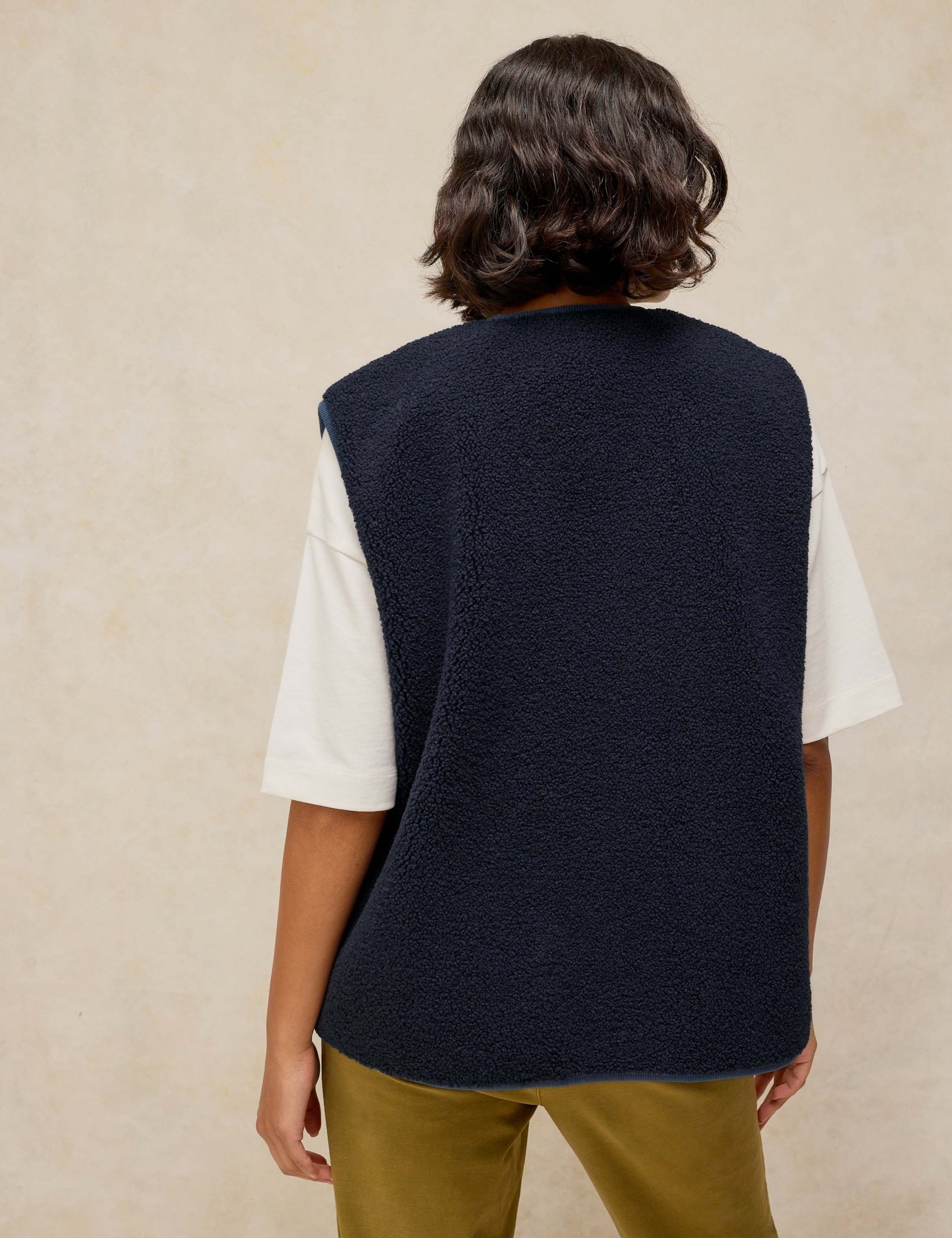 Borg Tie Front Gilet 3 of 6