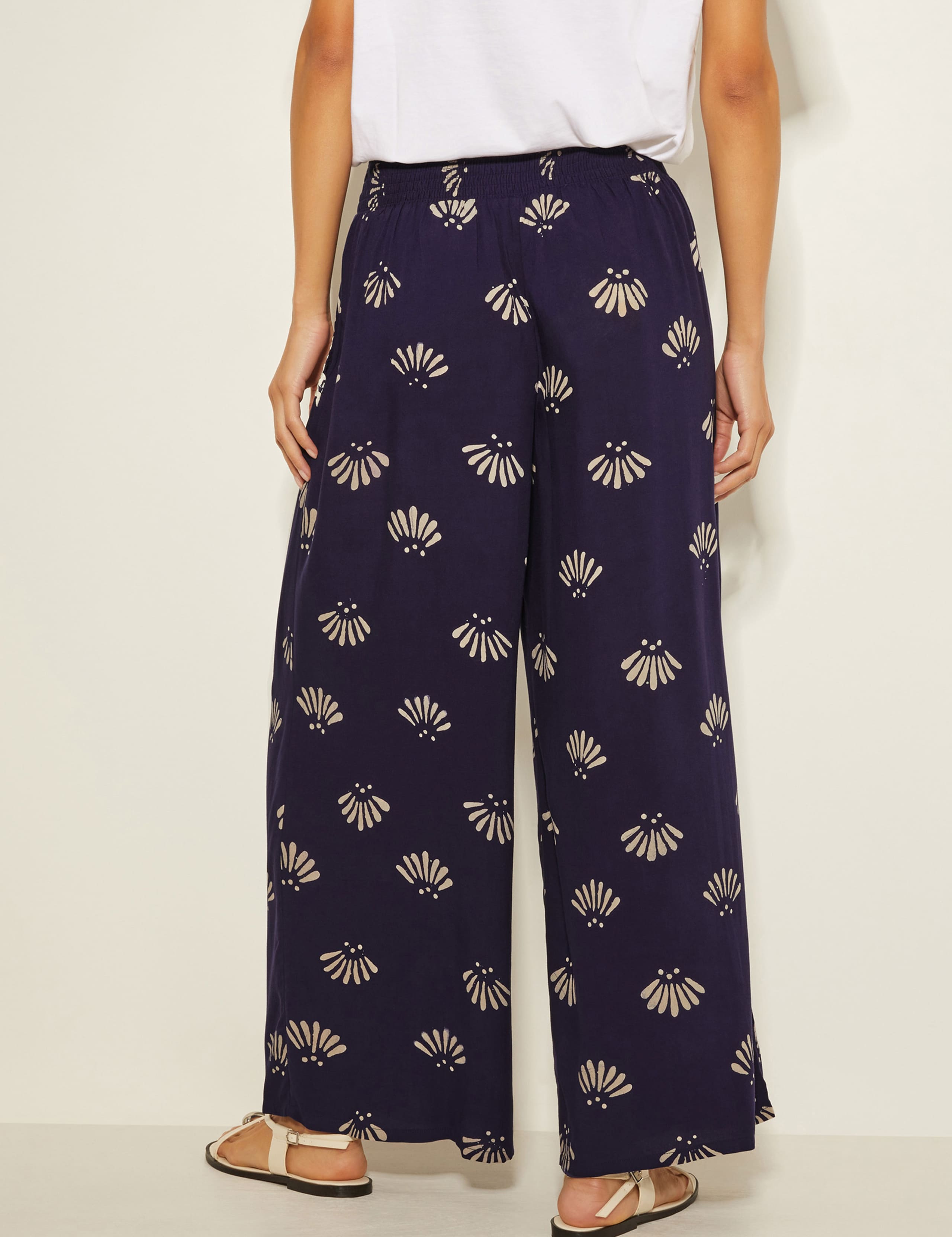 Elasticated Waist Straight Leg Trousers 4 of 4
