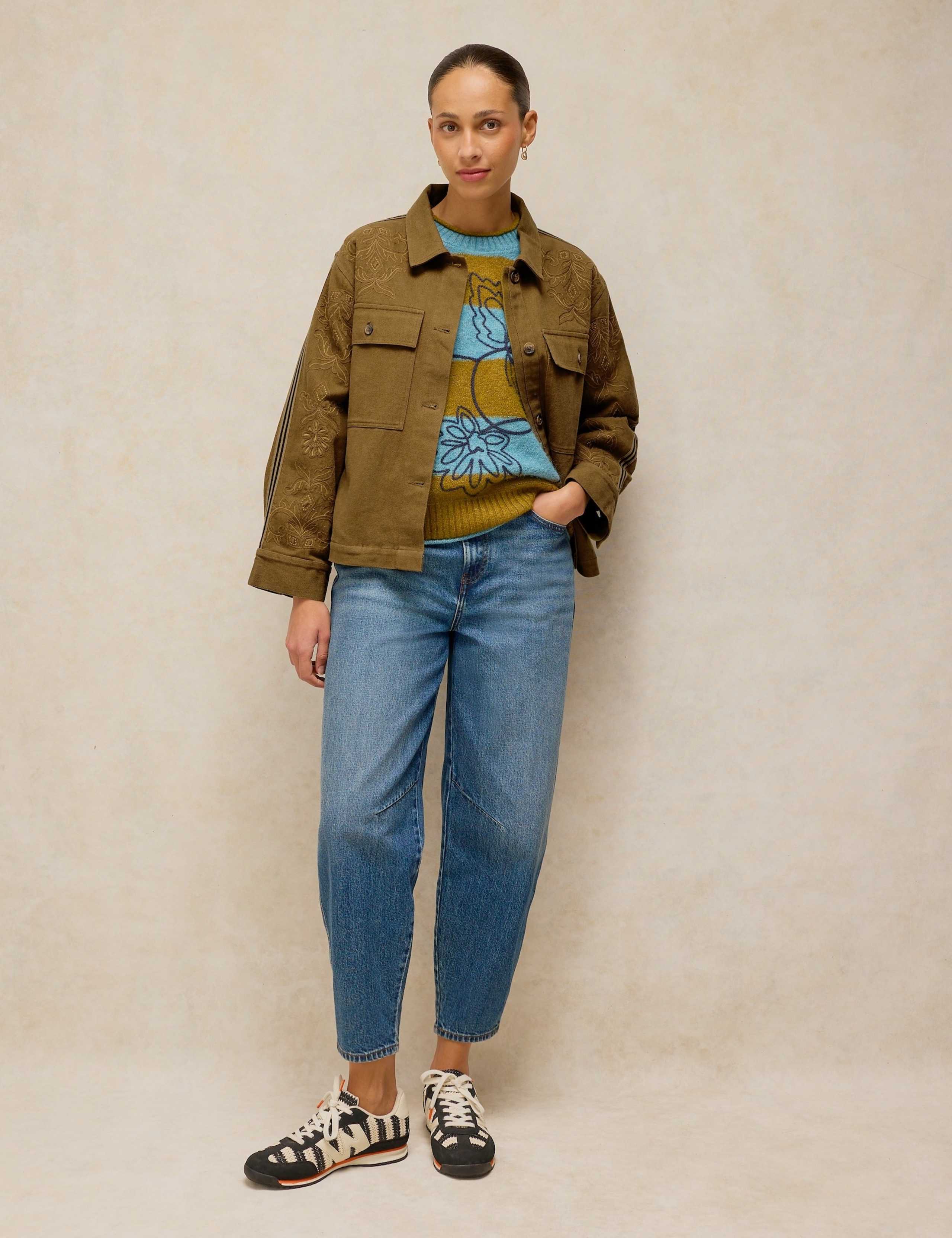 Jade Pure Cotton Embroidered Jacket 4 of 6