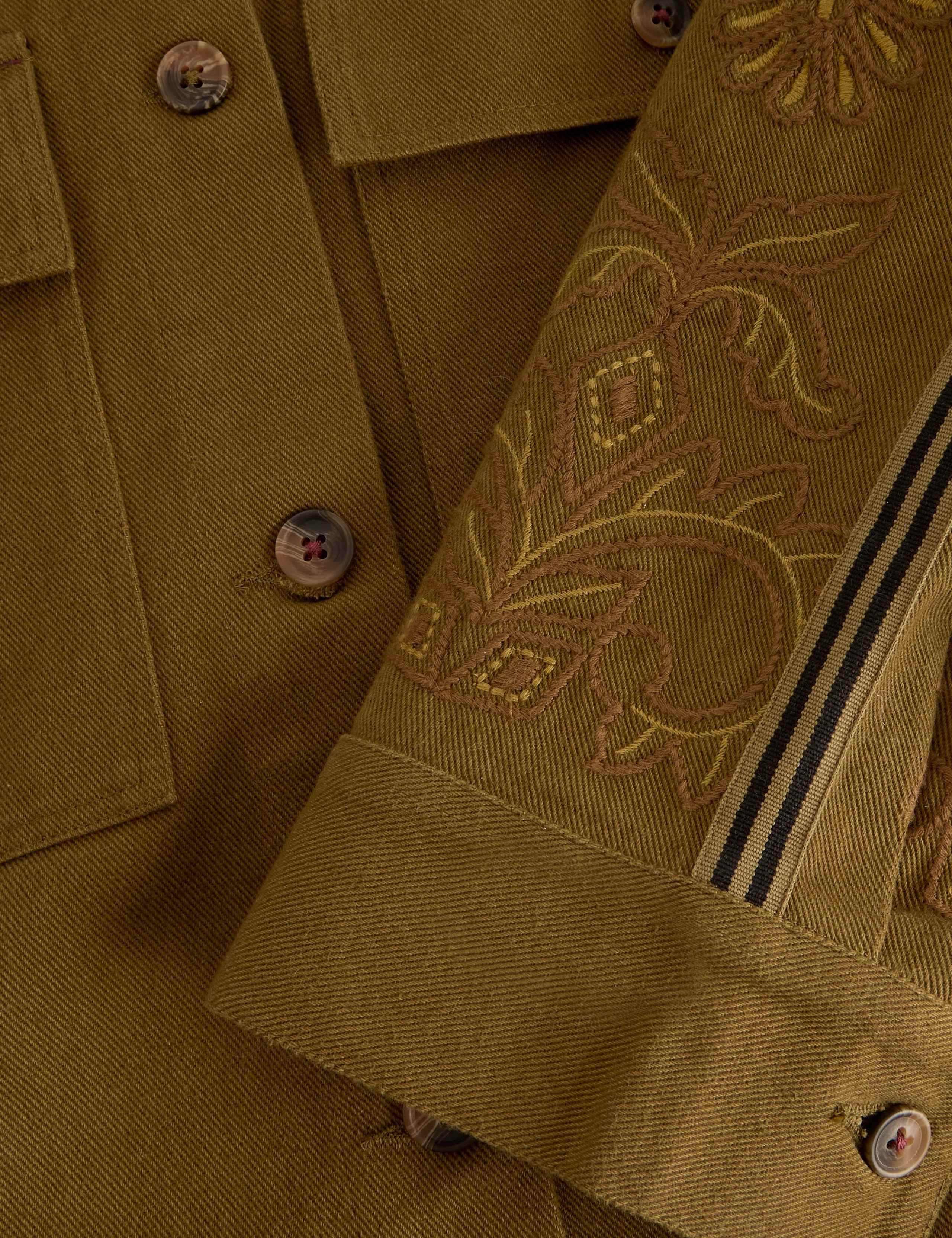 Jade Pure Cotton Embroidered Jacket 6 of 6