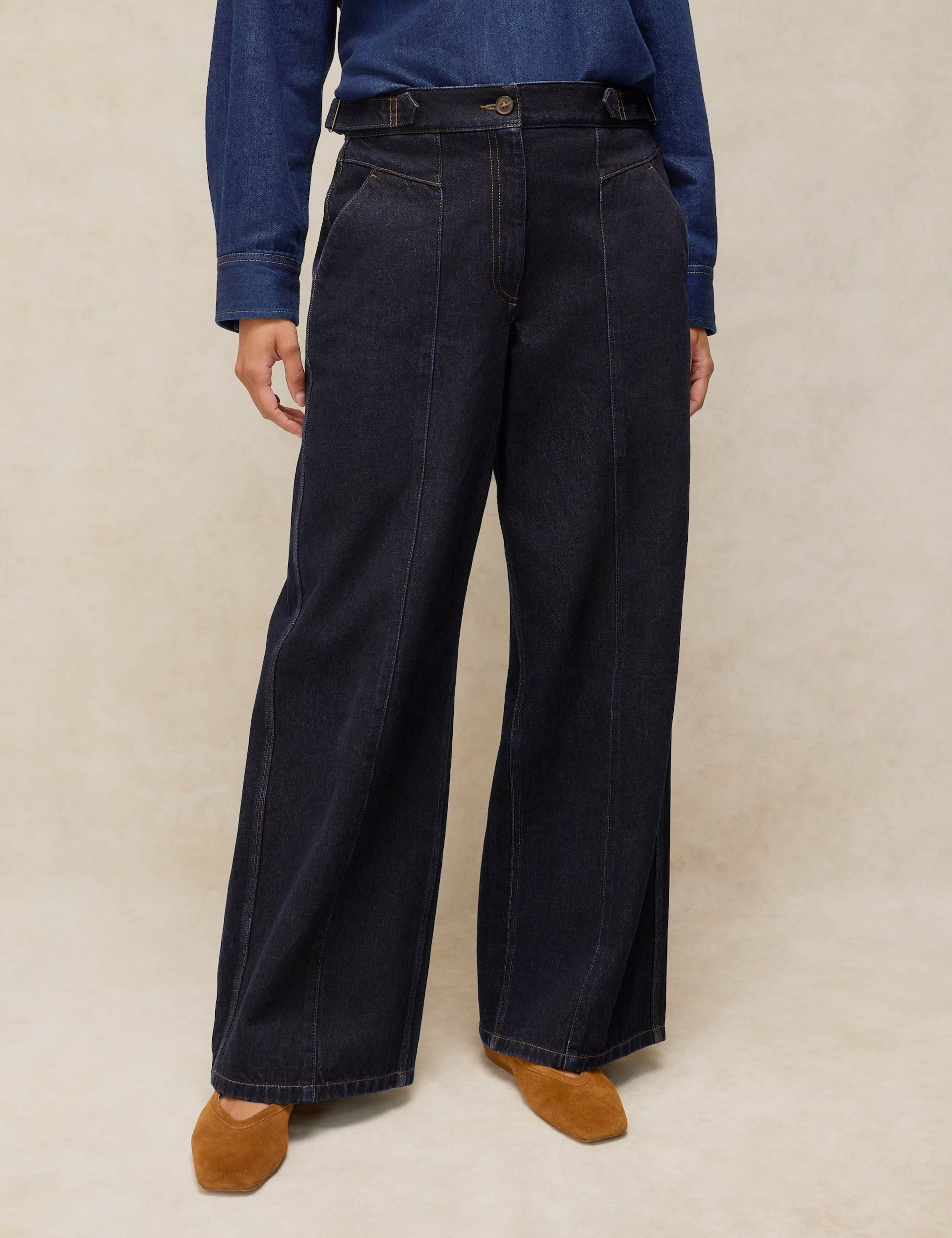 Mid Rise Wide Leg Jeans 1 of 6