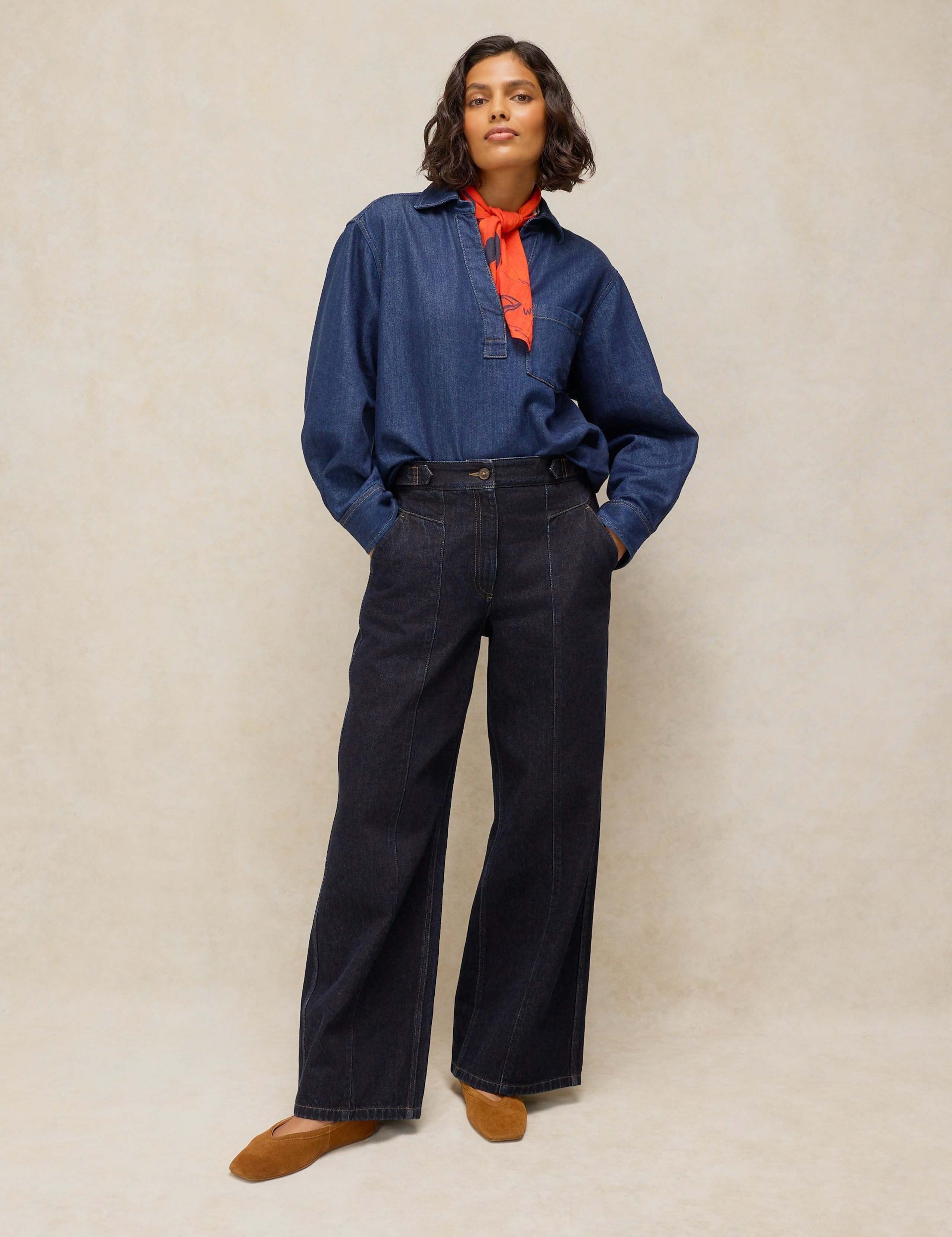 Mid Rise Wide Leg Jeans 4 of 6